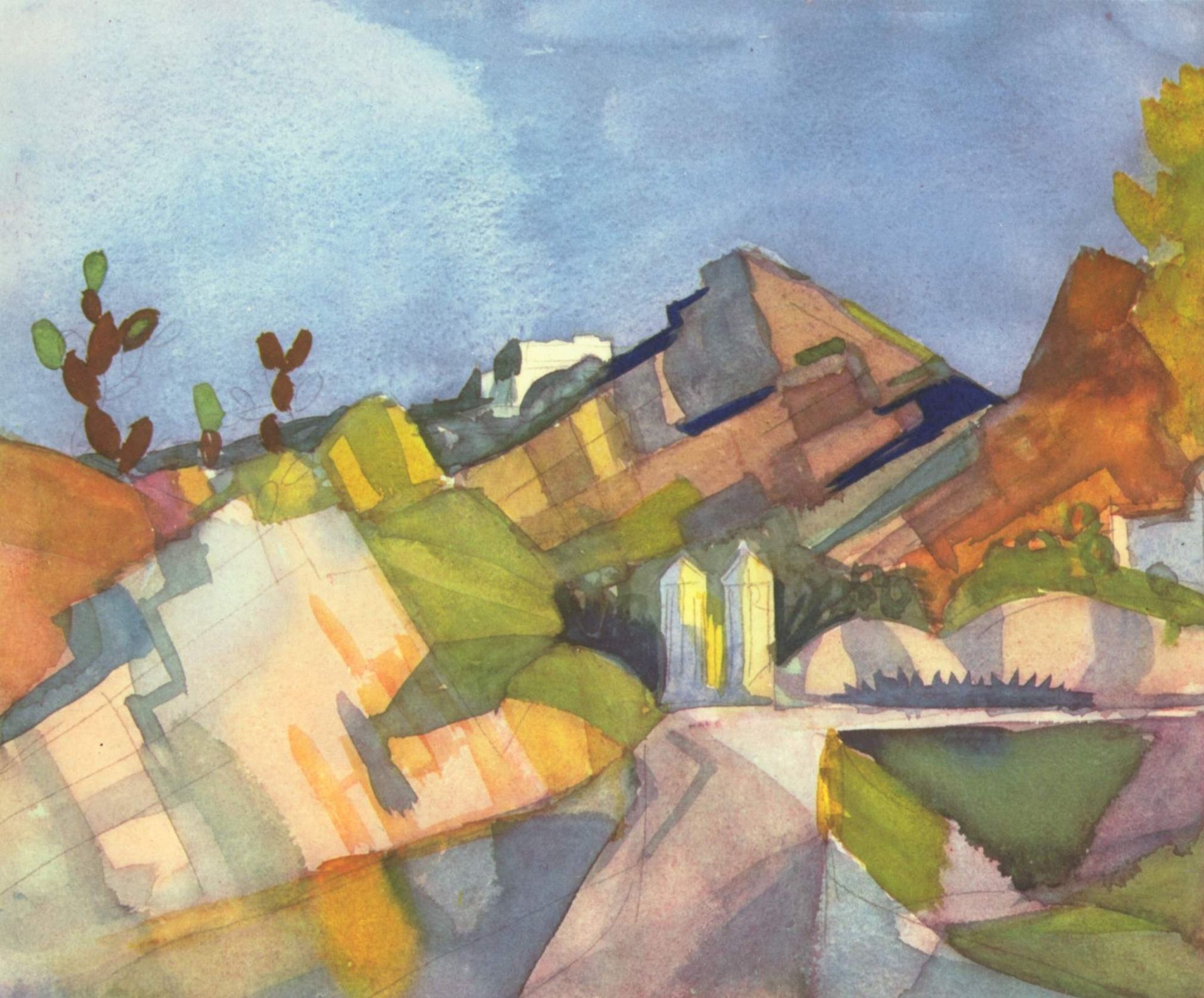 Rocky Landscape by August Macke