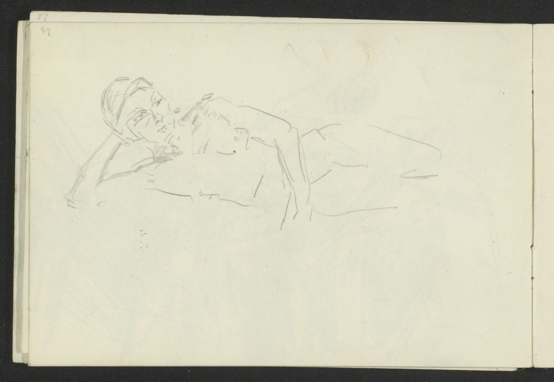 Reclining Female Nude by Isaac Israels