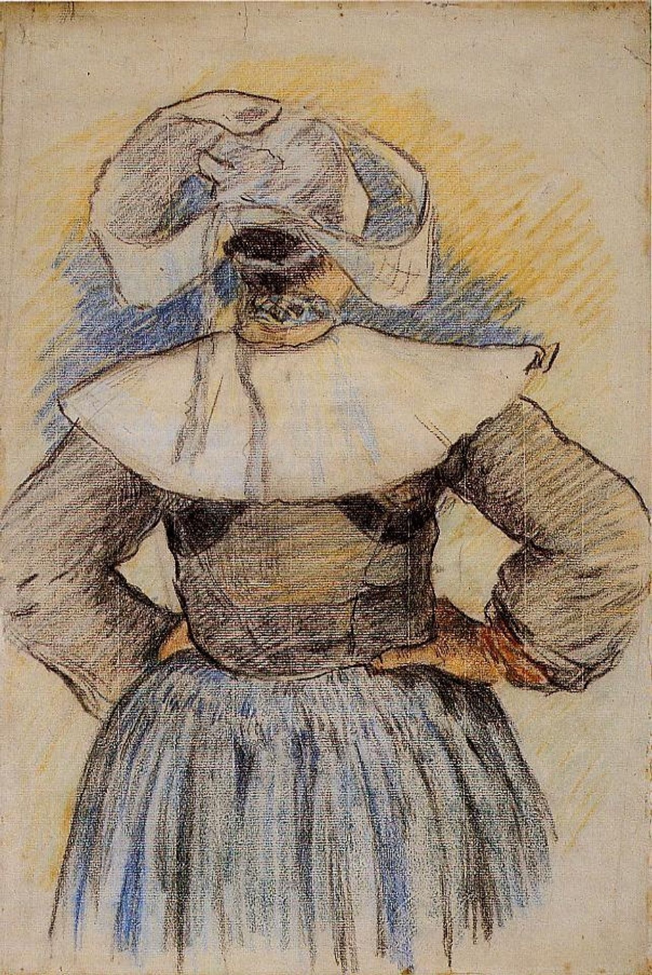 Breton Woman by Paul Gauguin