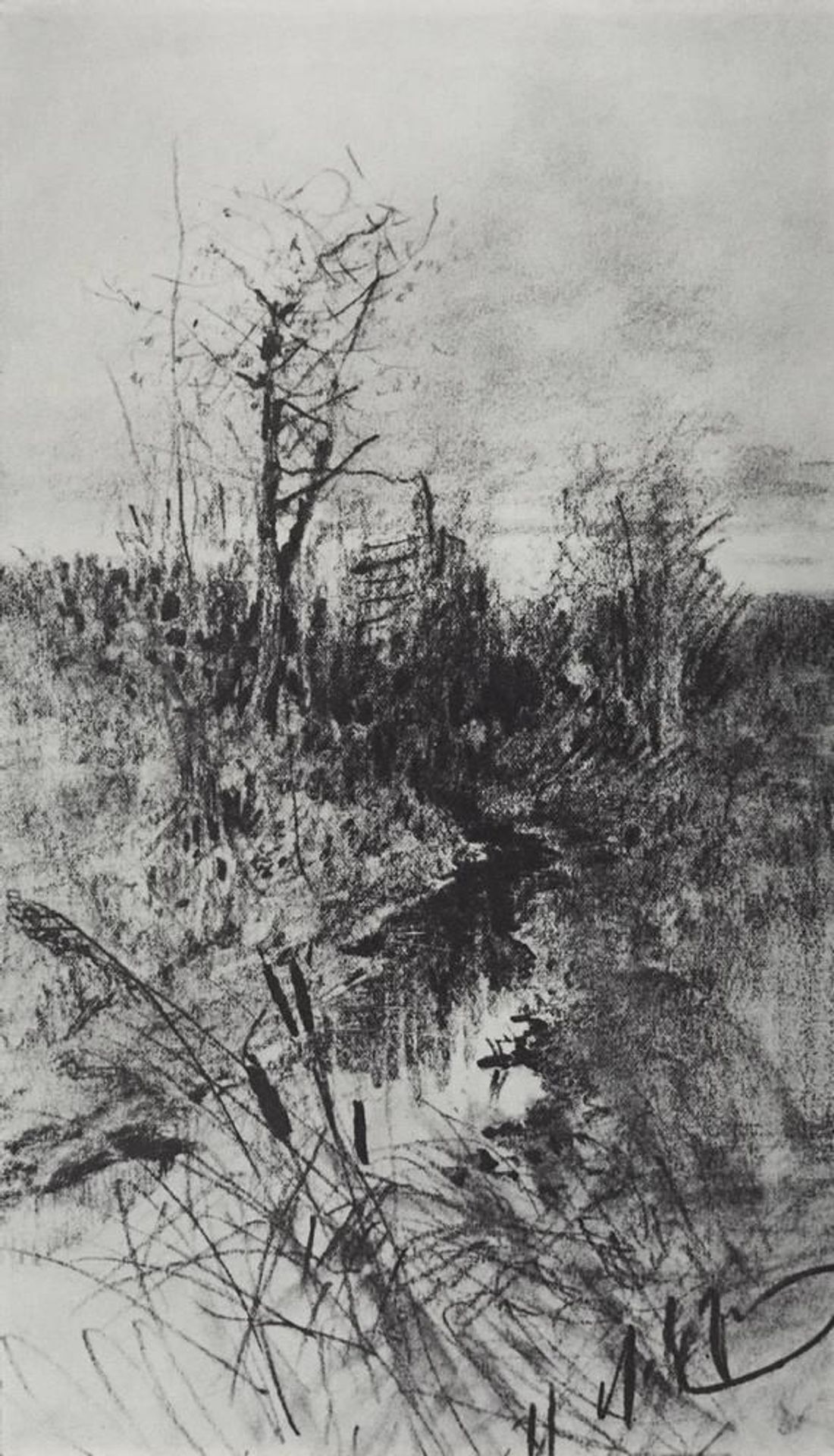 A creek by Isaac Levitan