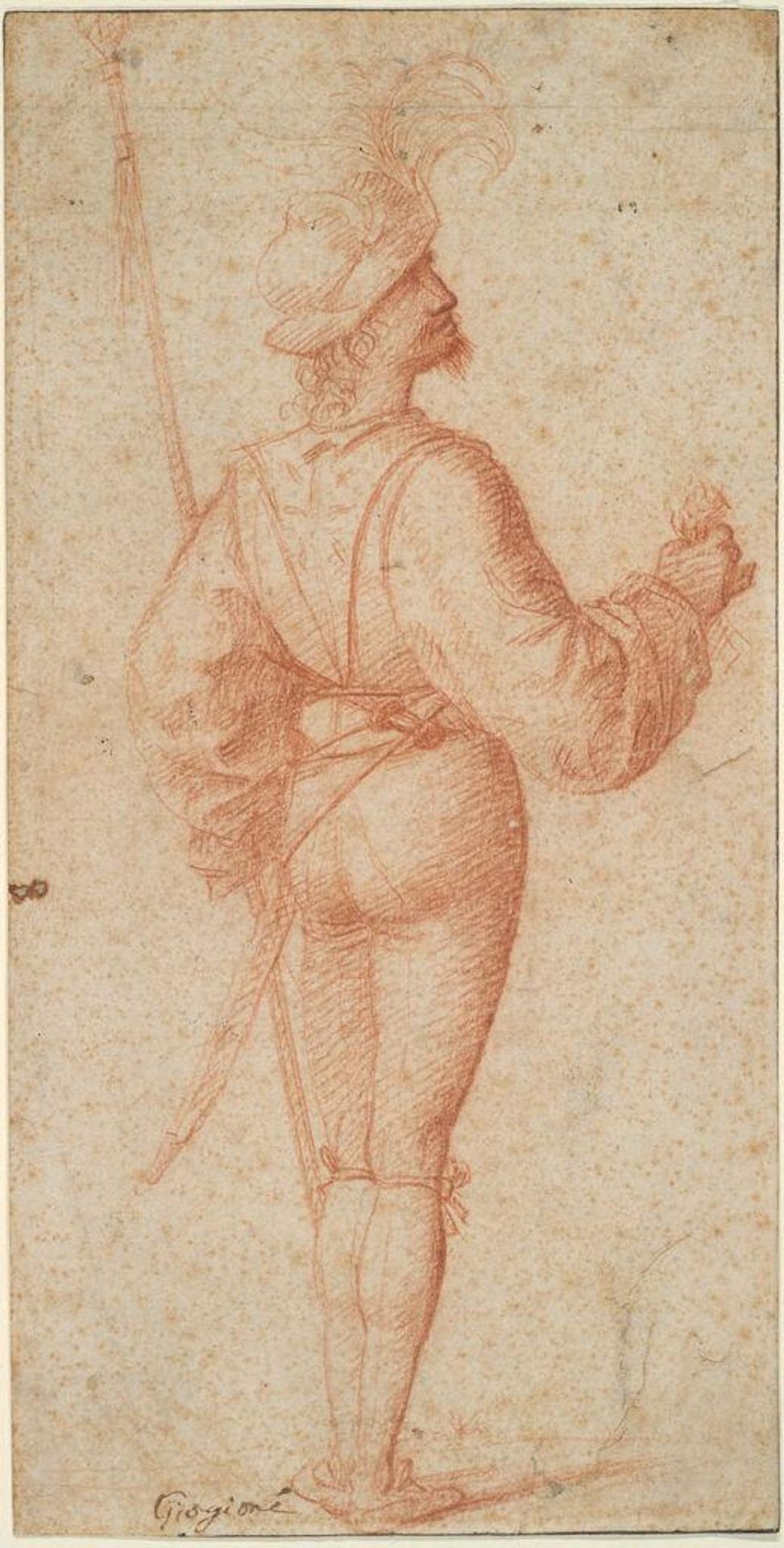 Standing Cavalier with Back Turned by Attributed to Boccaccio Boccaccino
