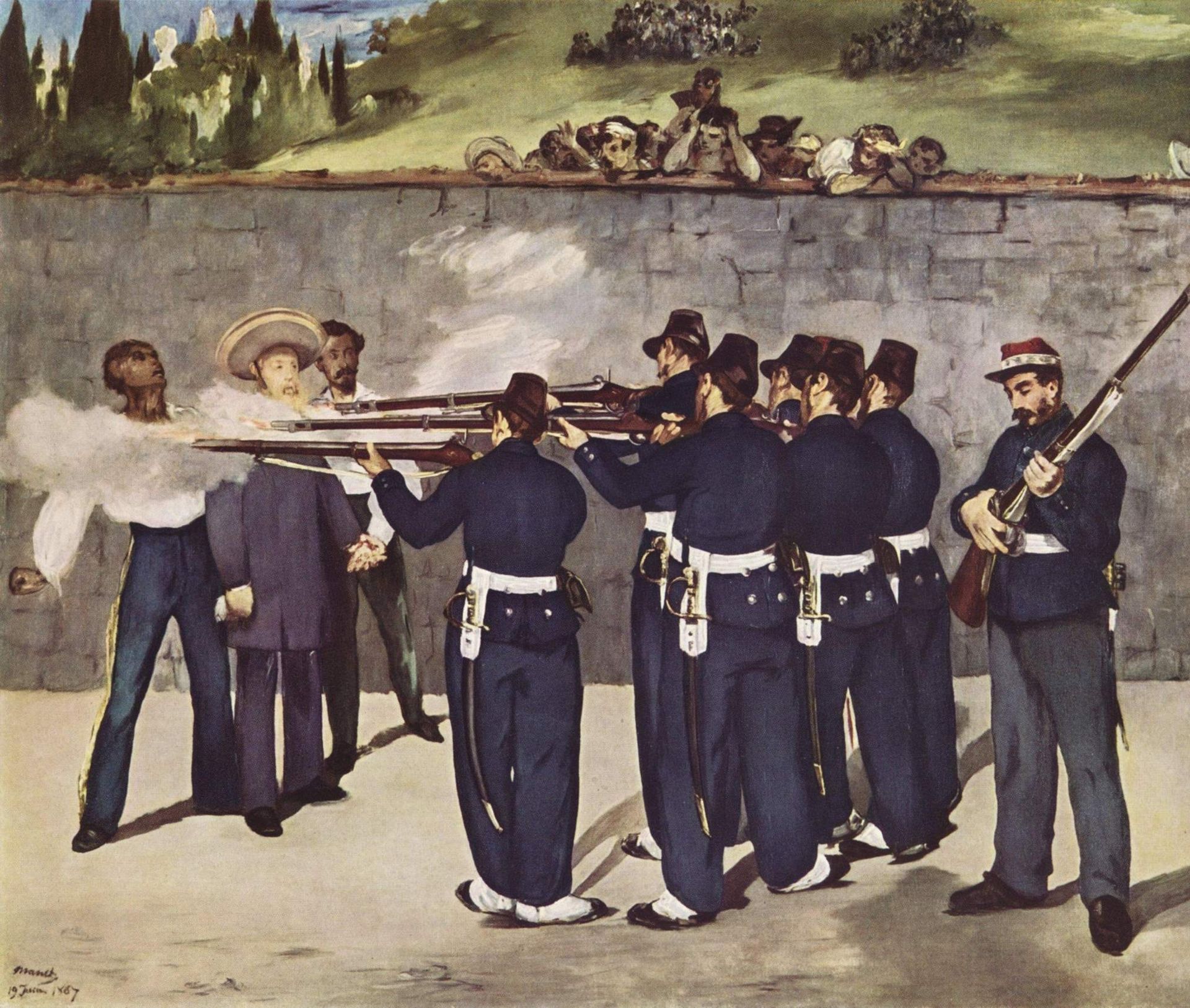 The Execution of the Emperor Maximilian of Mexico by Edouard Manet
