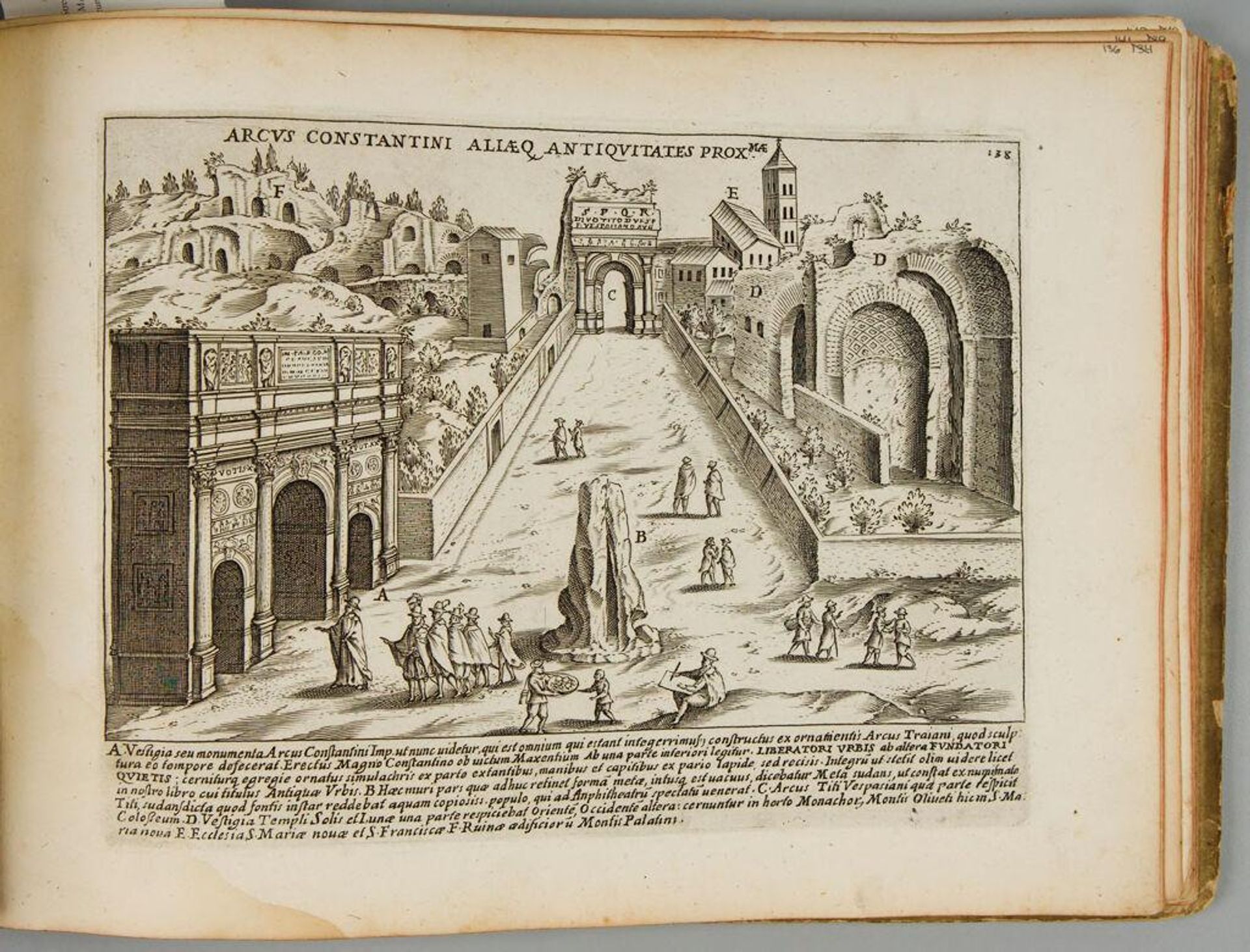 The Arch of Constantine and its Ancient Surrounds by Giacomo Lauro