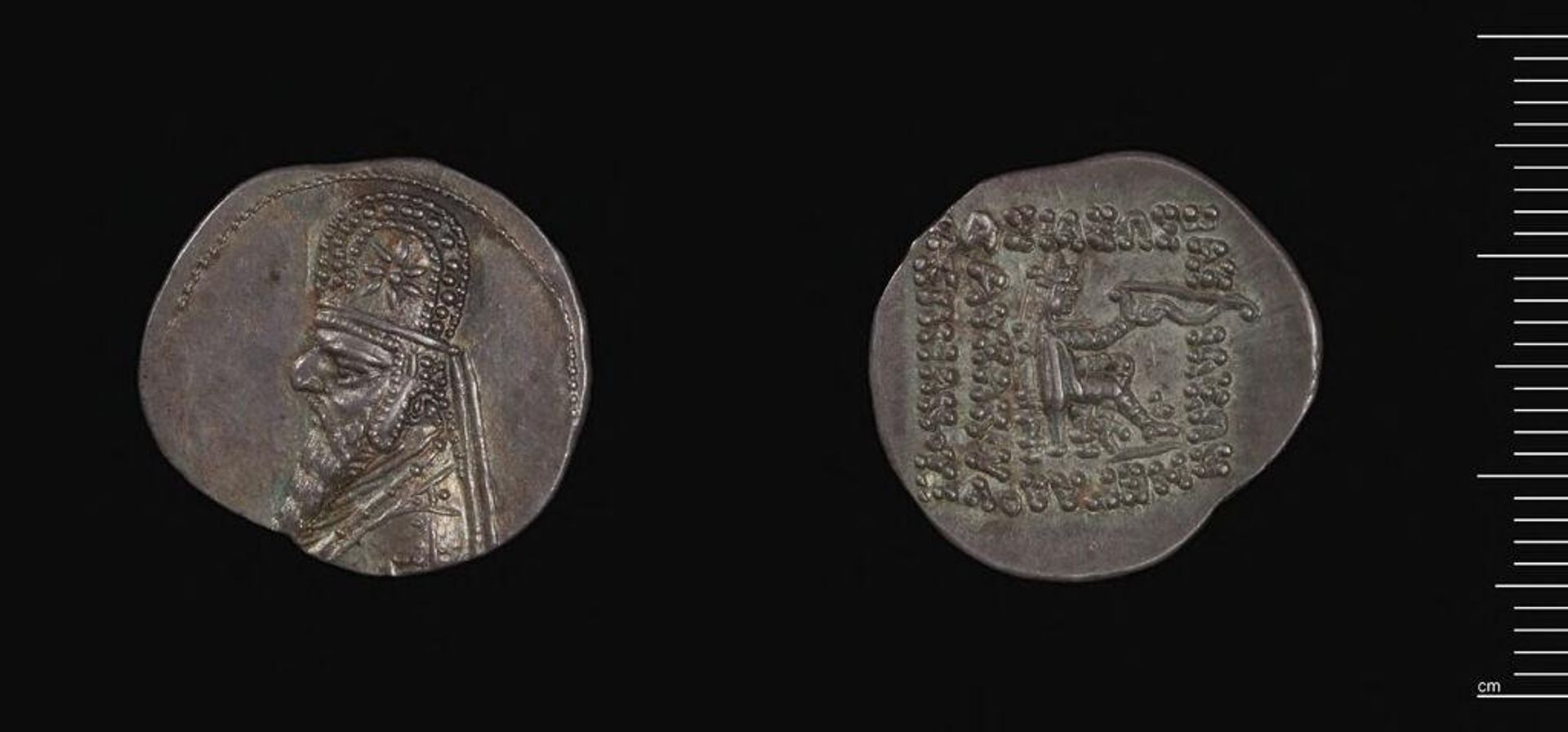 Drachm of Mithradates II of Parthia, Rhagai by Mithradates II of Parthia