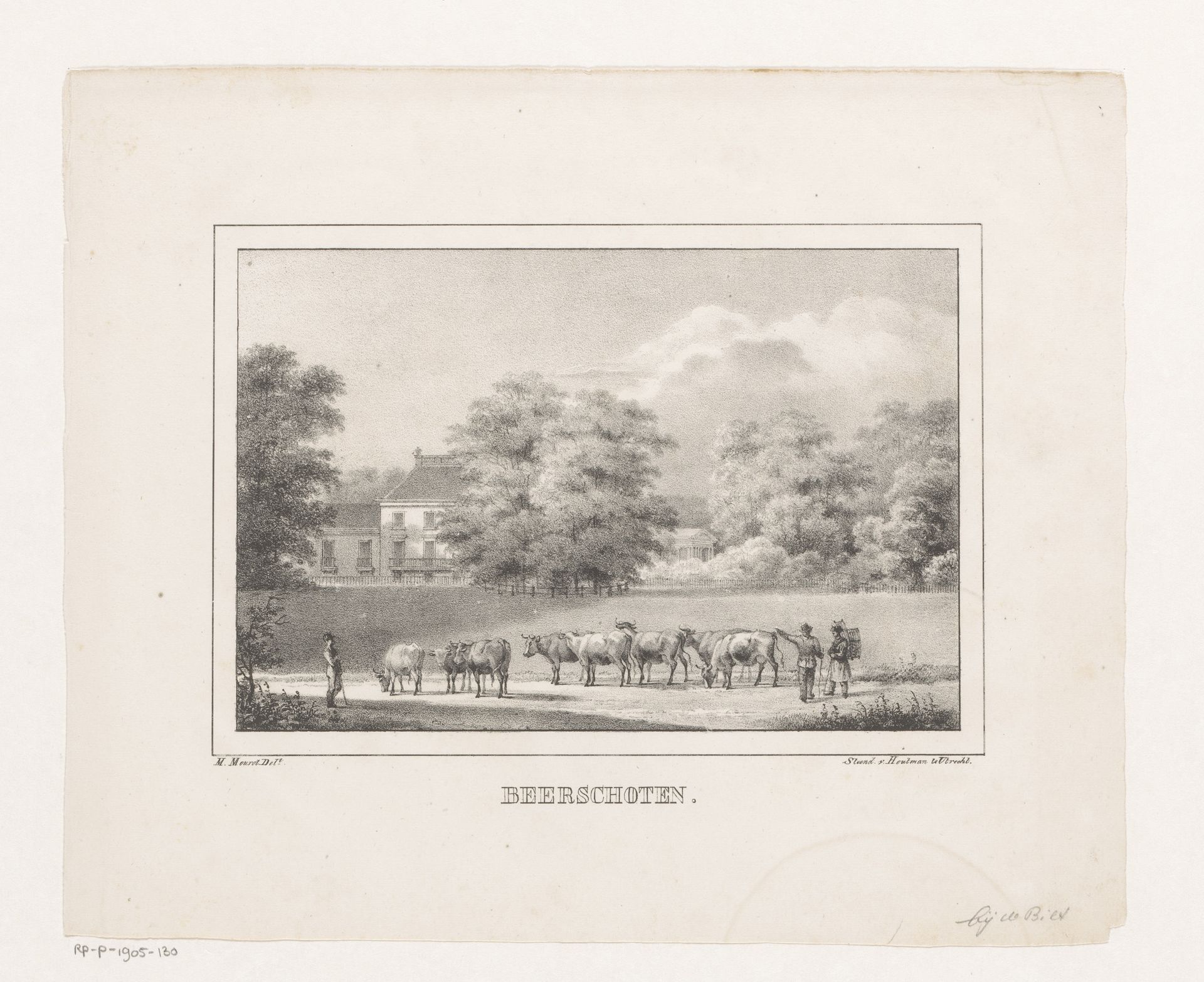Gezicht op landgoed Beerschoten by Michel Mourot