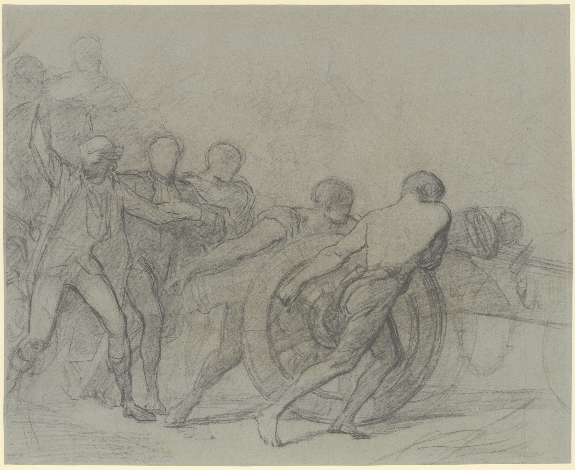 Study for "The Enrollment of the Volunteers of 1792" by Thomas Couture