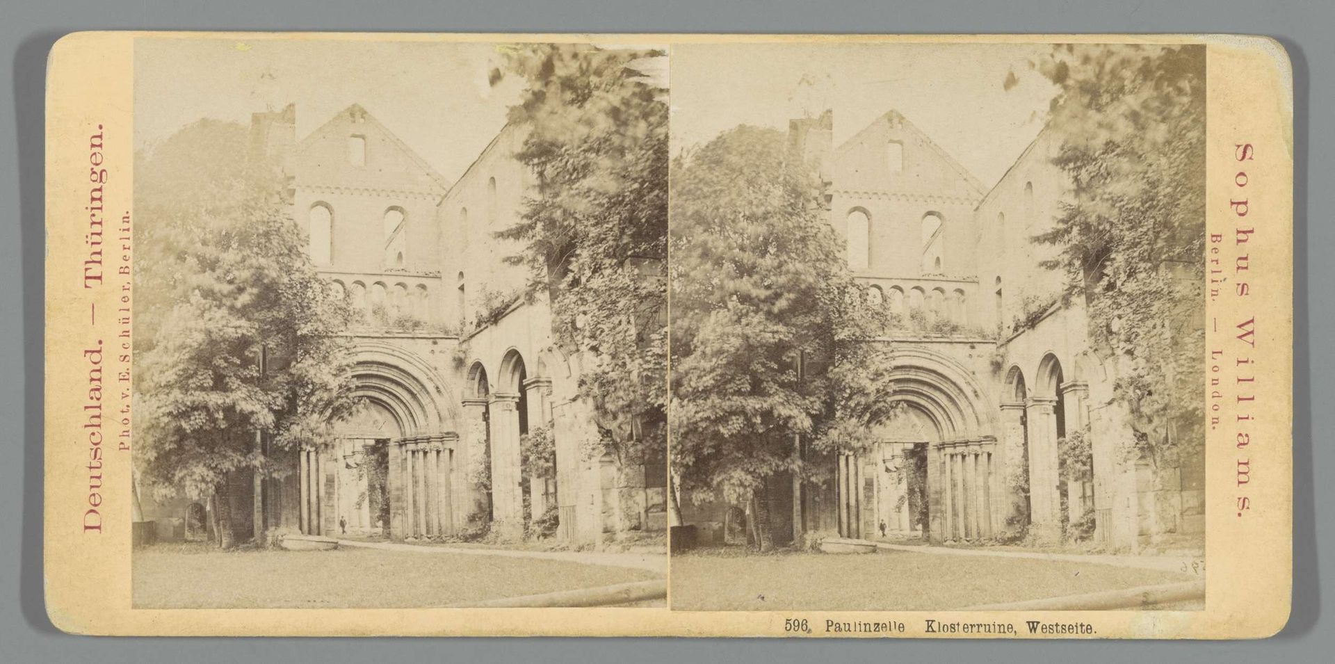 Ruïne van het Klooster van Paulinzella by E. Schüler