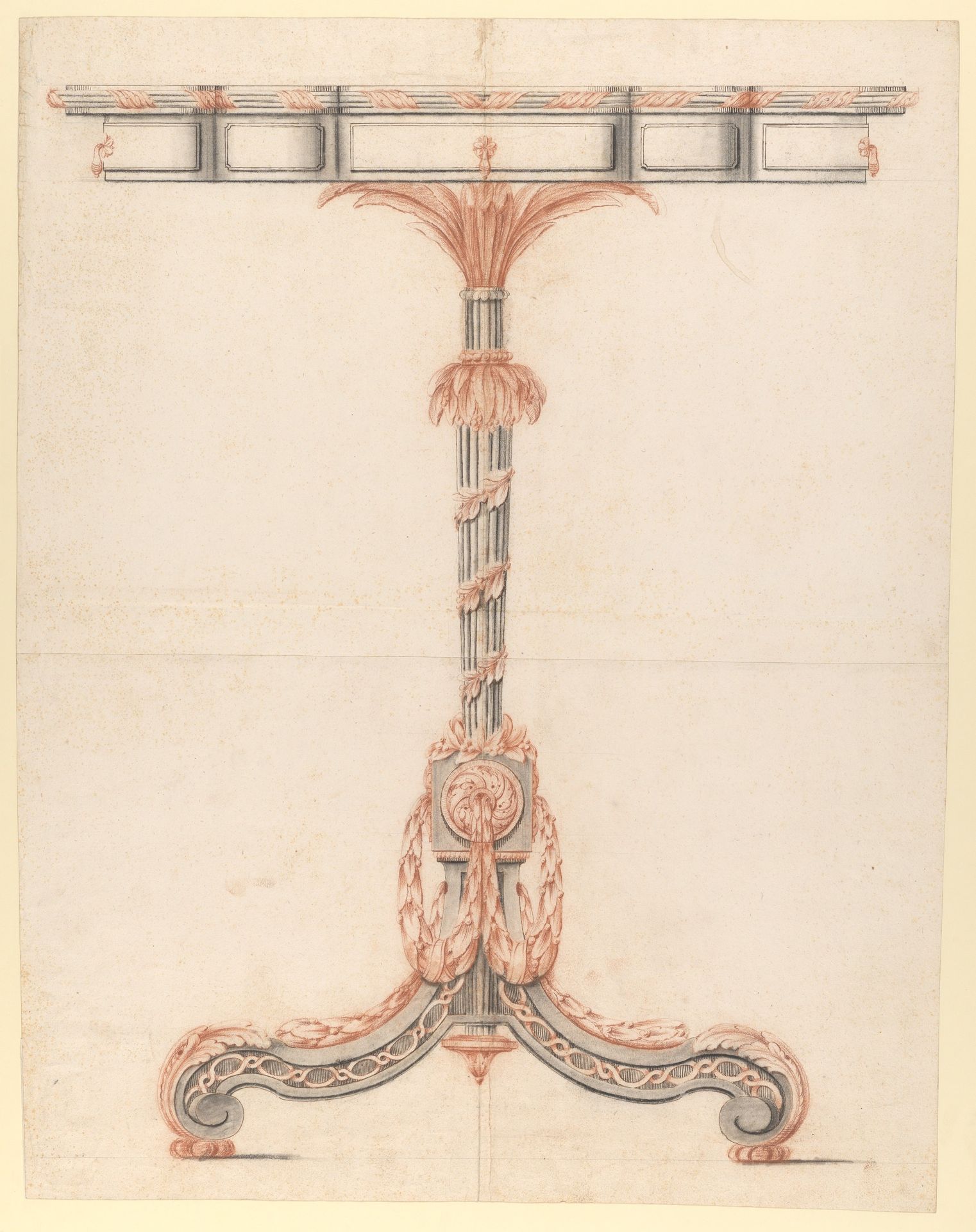 Design for Elevation of a Table by Anonymous