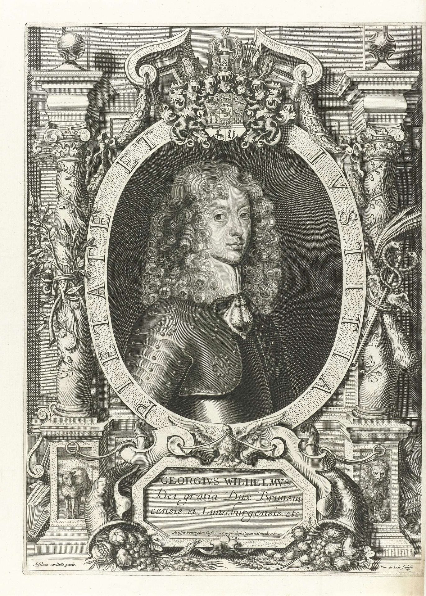 Portret van Georg Willem, hertog van Brunswijk-Lüneburg by Pieter de (II) Jode