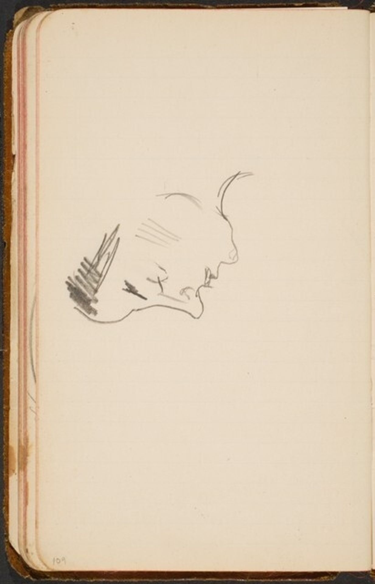 Frauenkopf im Profil (Woman's Profile) [p. 109] by Max Beckmann
