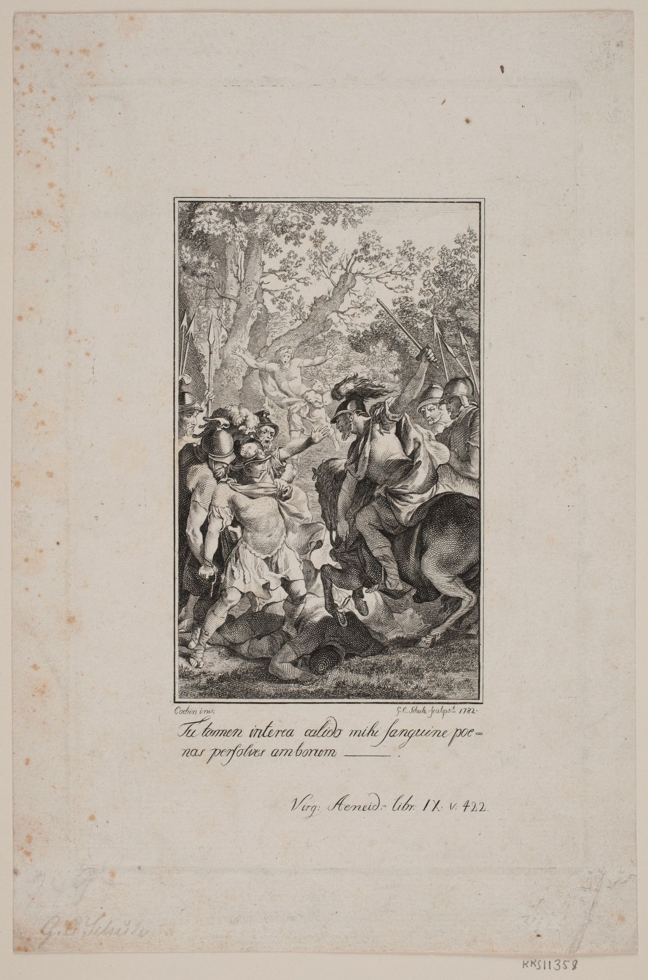 Illustration til Vergils Æneide by Georg Christian Schule