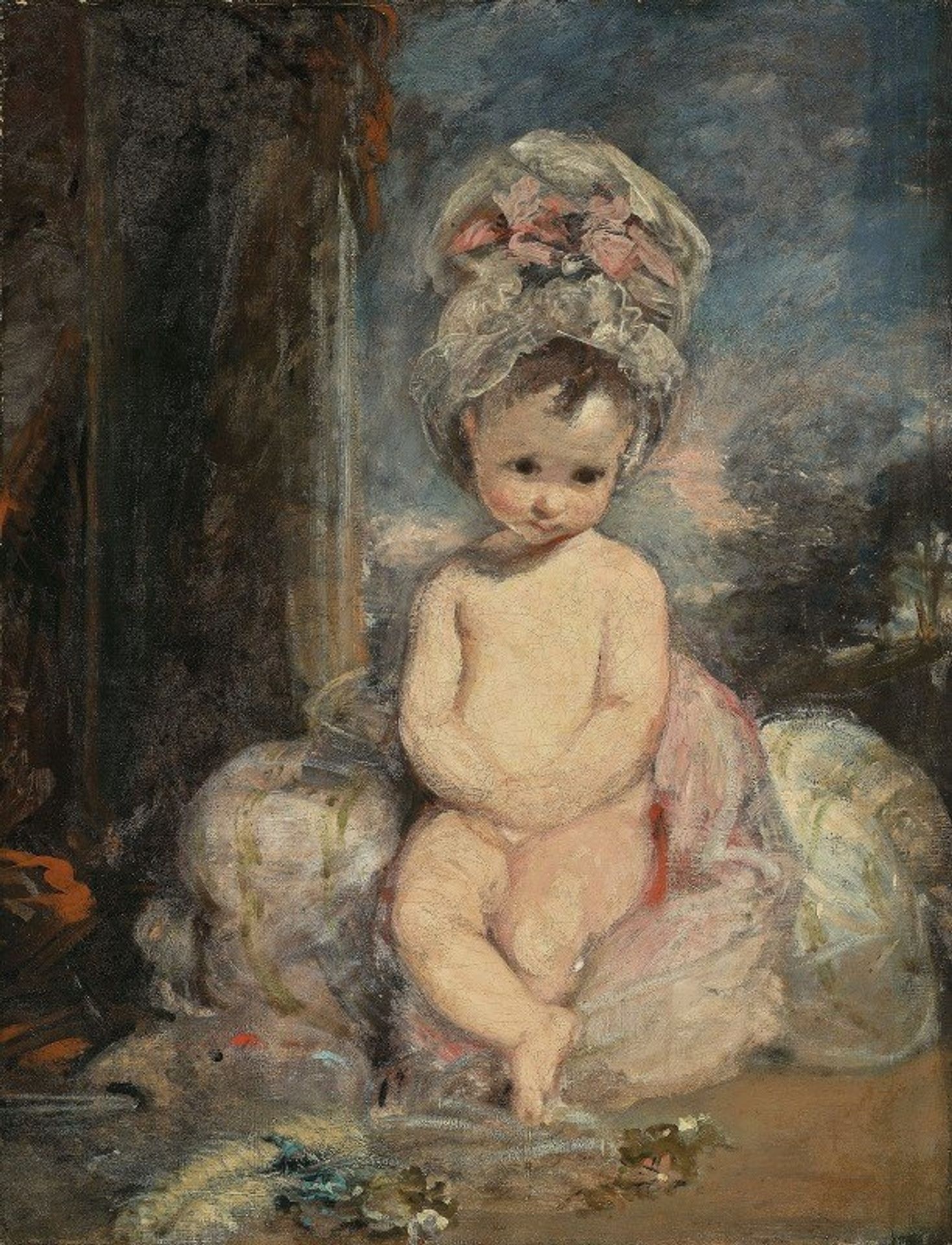 Infant Academy, The Mob Cap by Joshua Reynolds