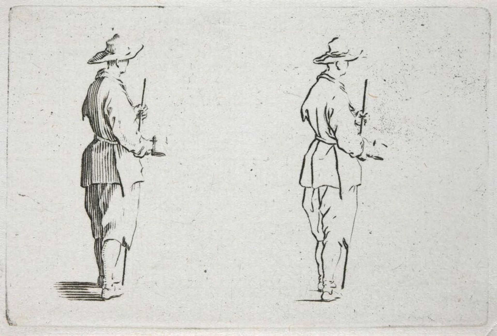 Peasant Holding a Goblet by Jacques Callot