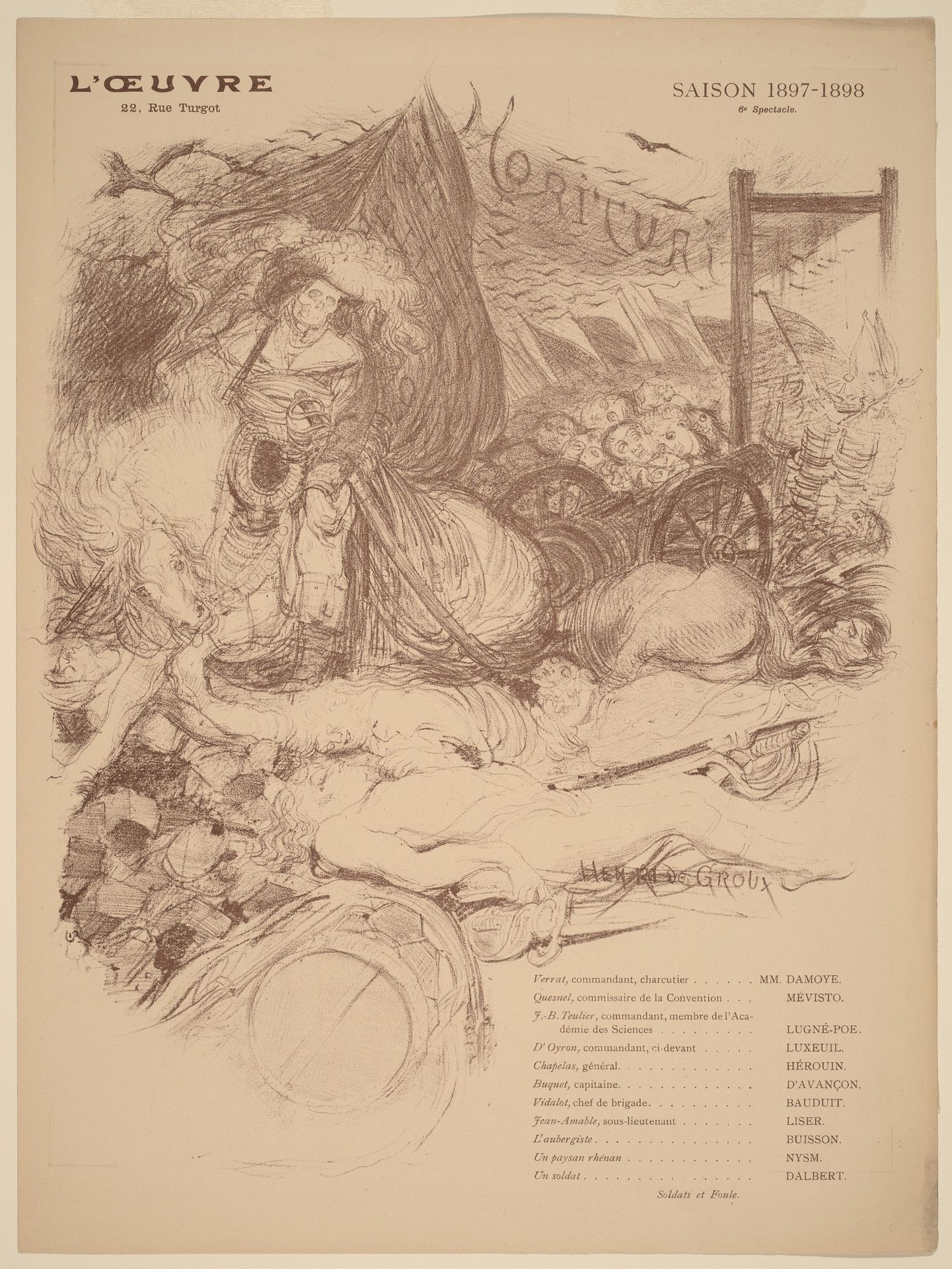 Morituri by Henri de Groux
