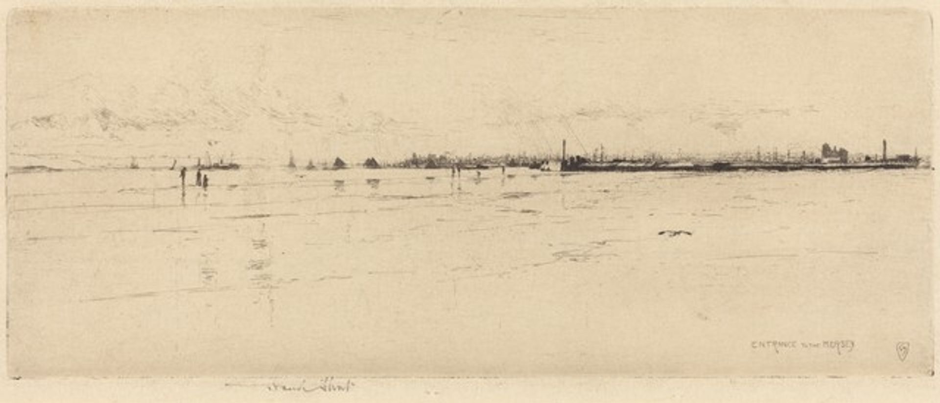 Entrance to the Mersey by Frank Short