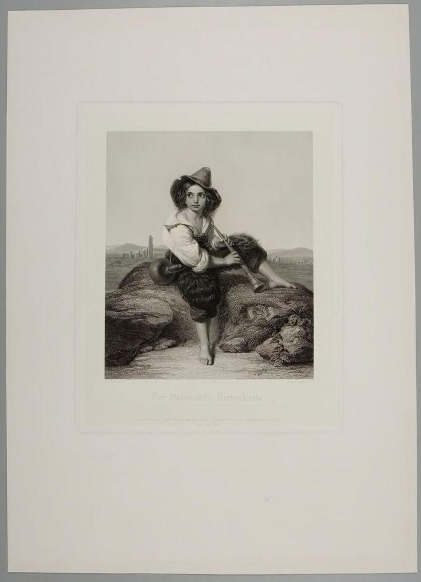 Italian Shepherd Boy by Johann August Eduard Mandel