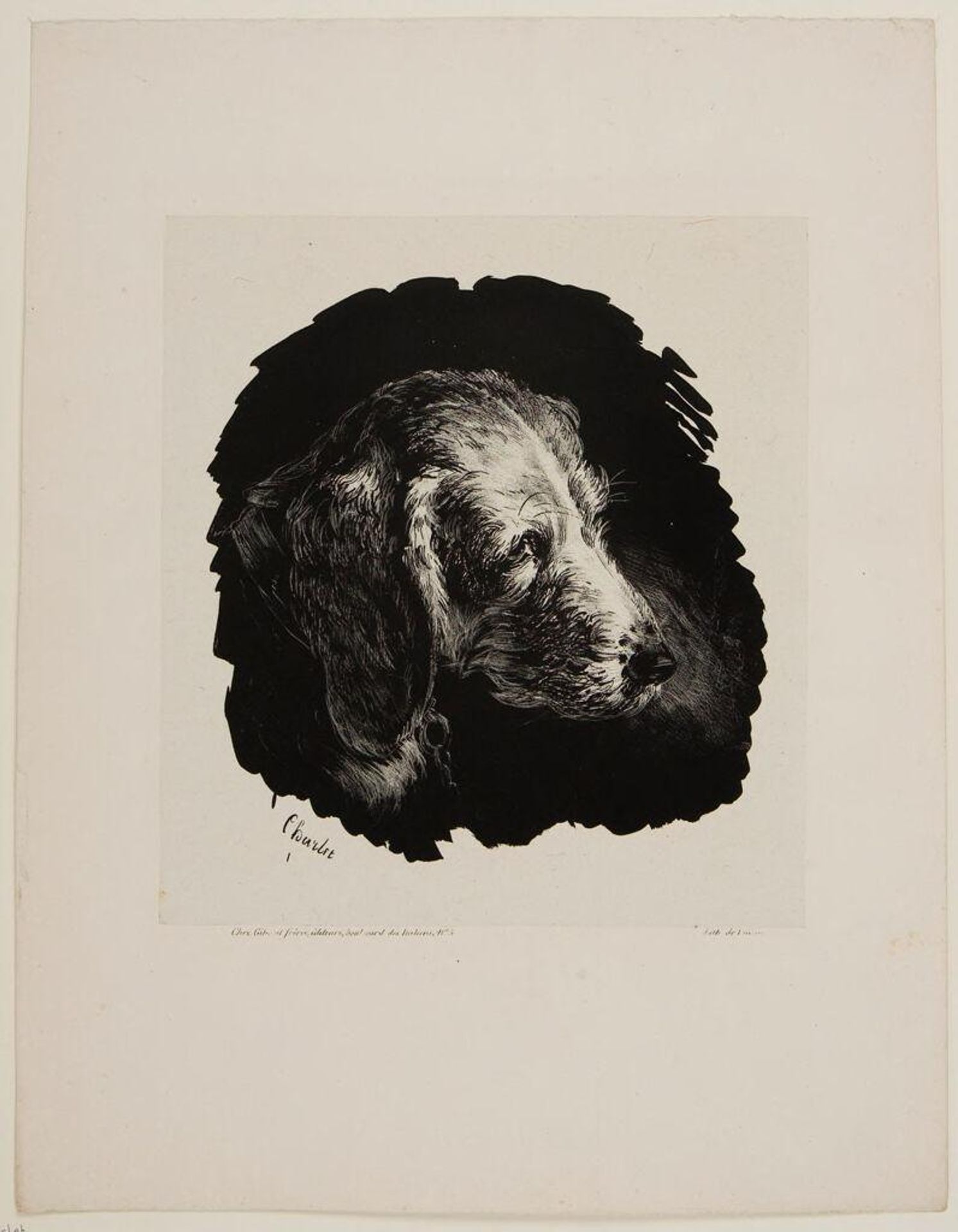 Head of a Dog by Nicolas Toussaint Charlet