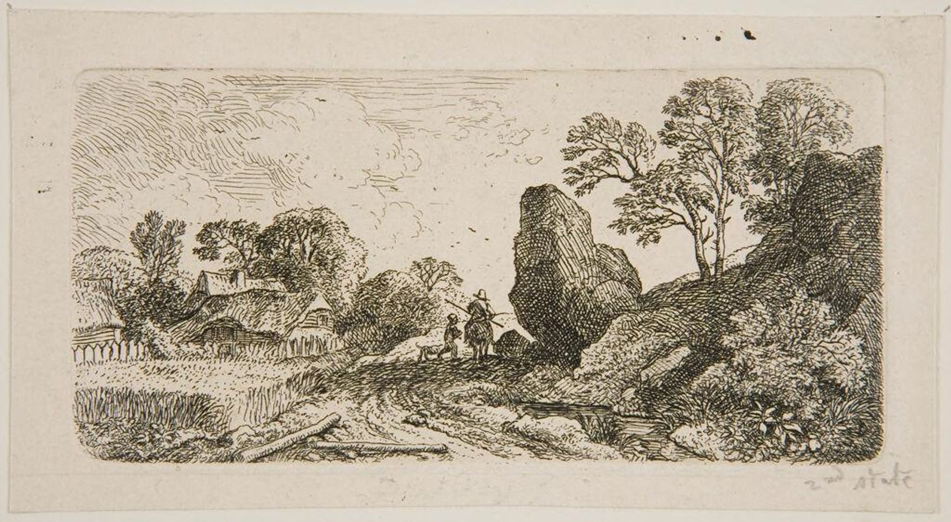 Rock by the Road by Christian Wilhelm Ernst Dietrich
