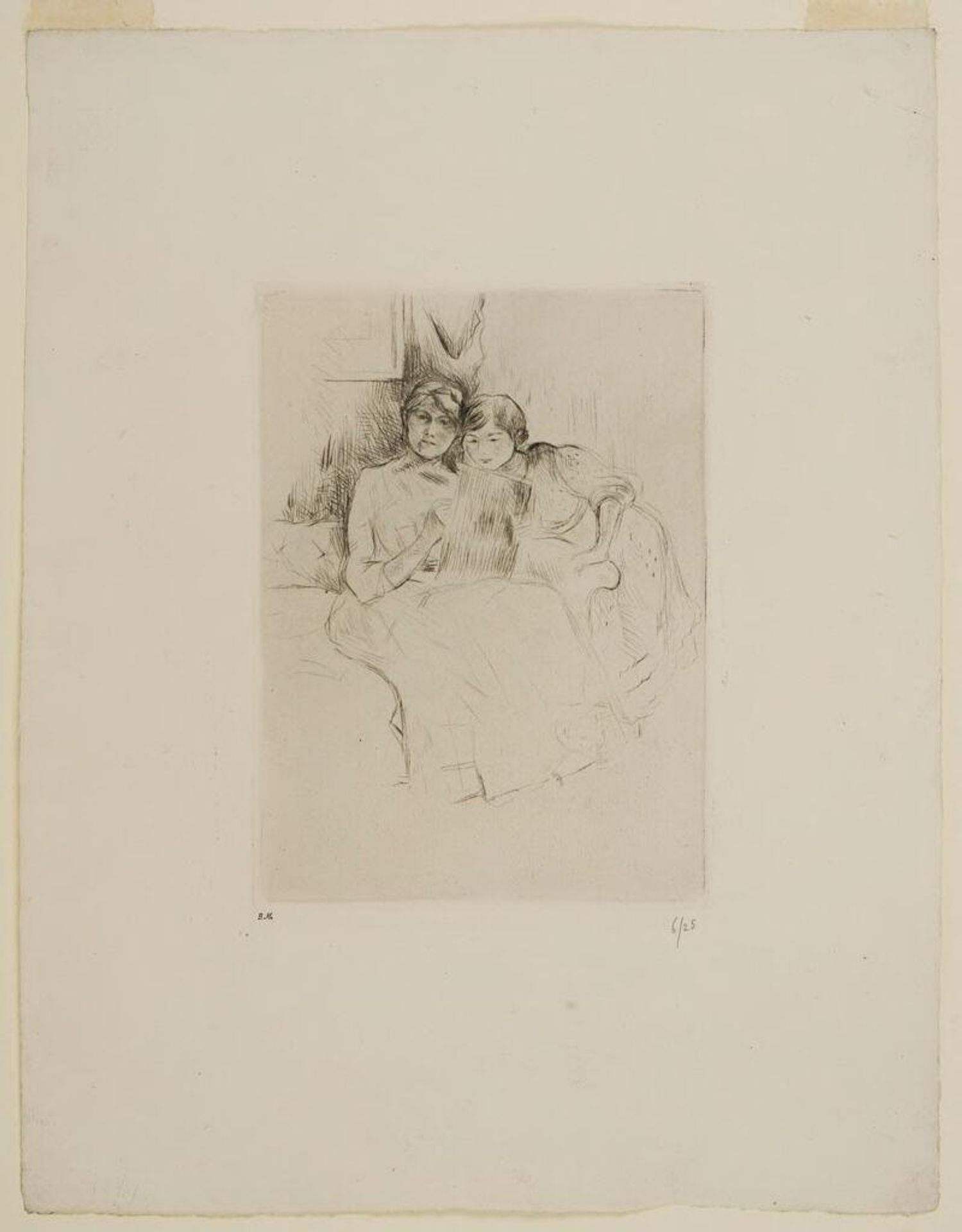 Self-portrait with Daughter Julie by Berthe Morisot