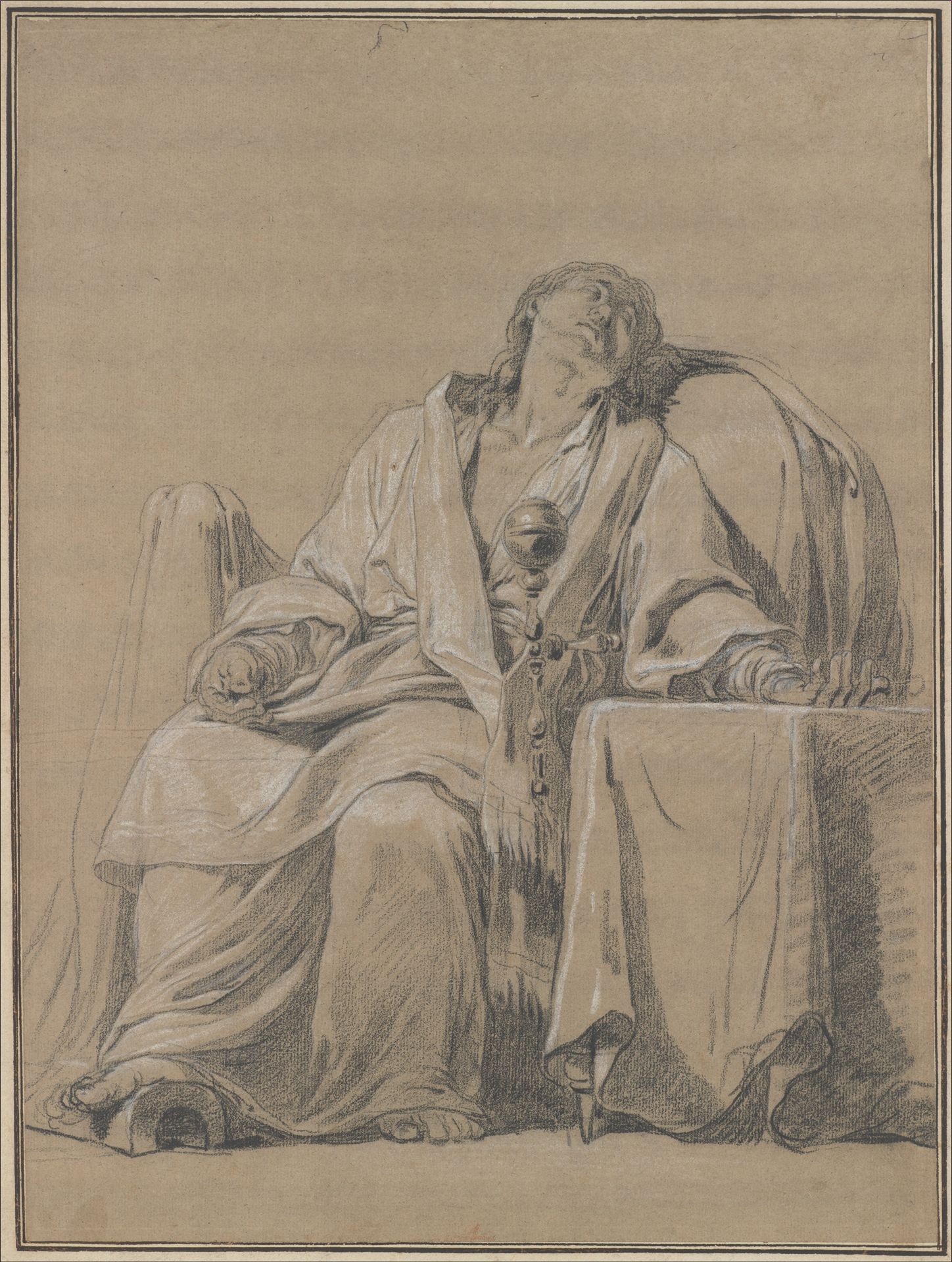 Youth Sleeping in a Chair by François André Vincent