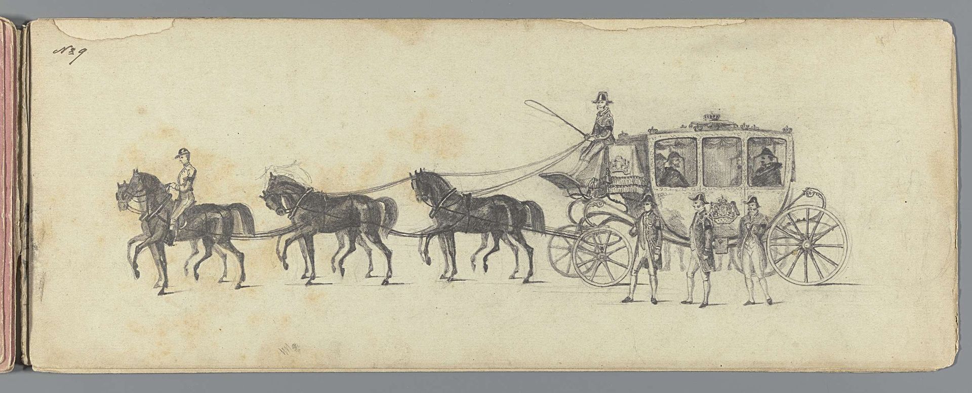 Begrafenisstoet van Anna Paulowna (blad 9), 1865 by Anonymous