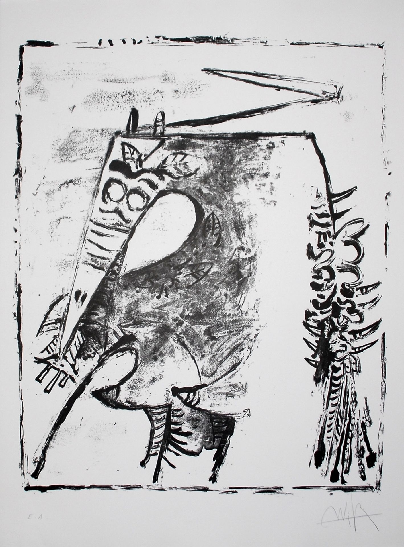 Figure Blanche by Wifredo Lam