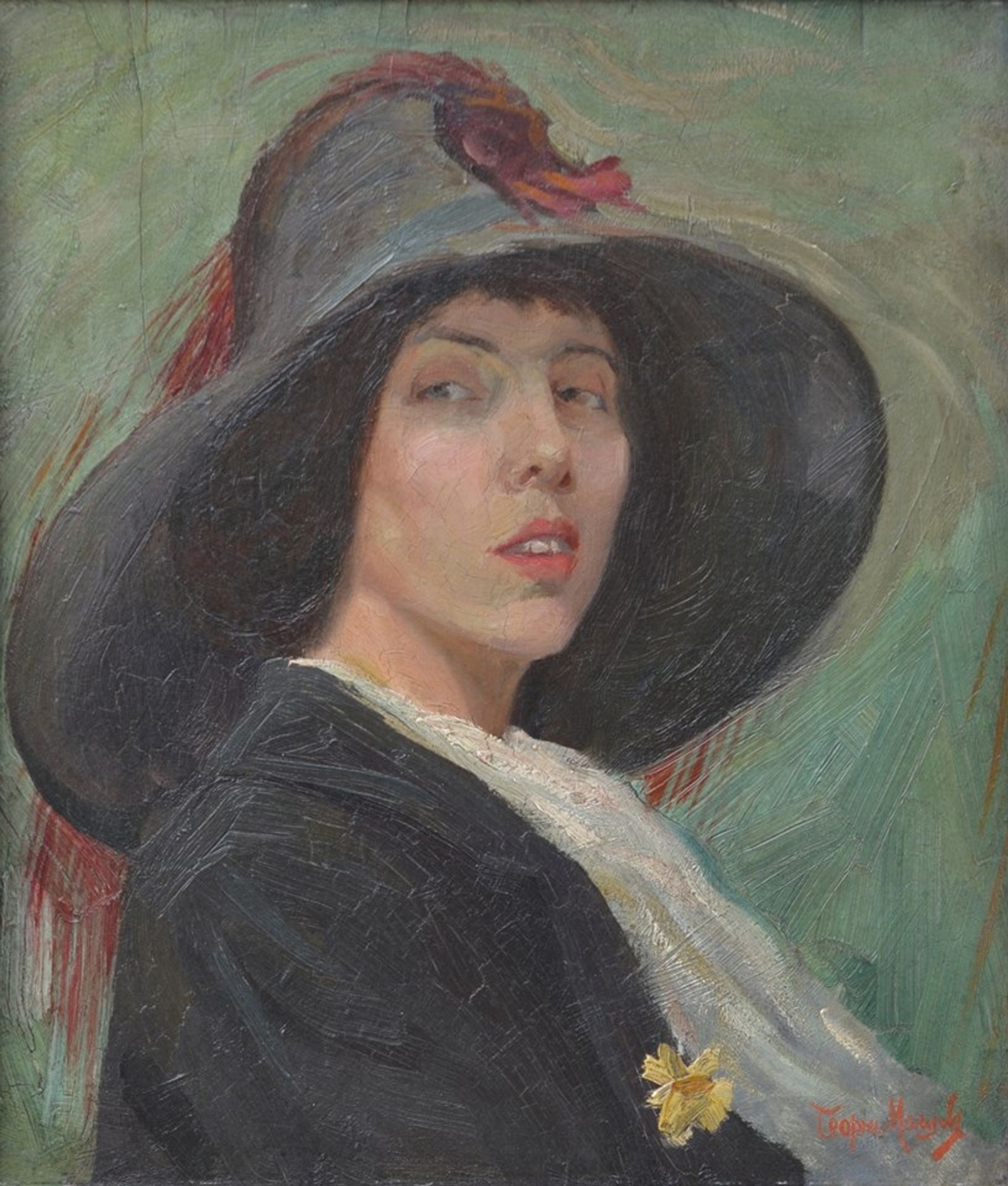Portrait of Anna Masheva by Georgi Mashev