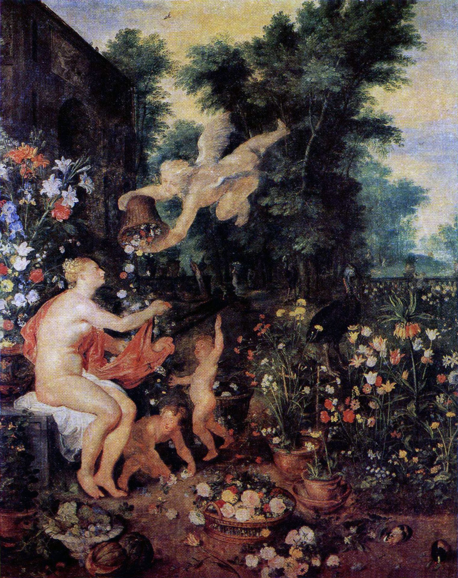 Flora E Zefiro by Jan Brueghel the Elder