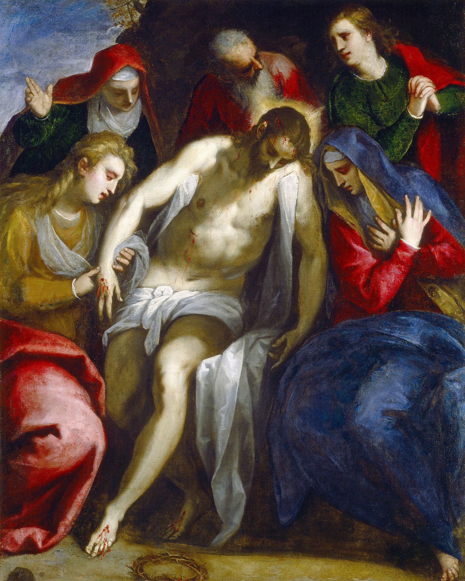The Lamentation over the Dead Christ by Palma il Giovane