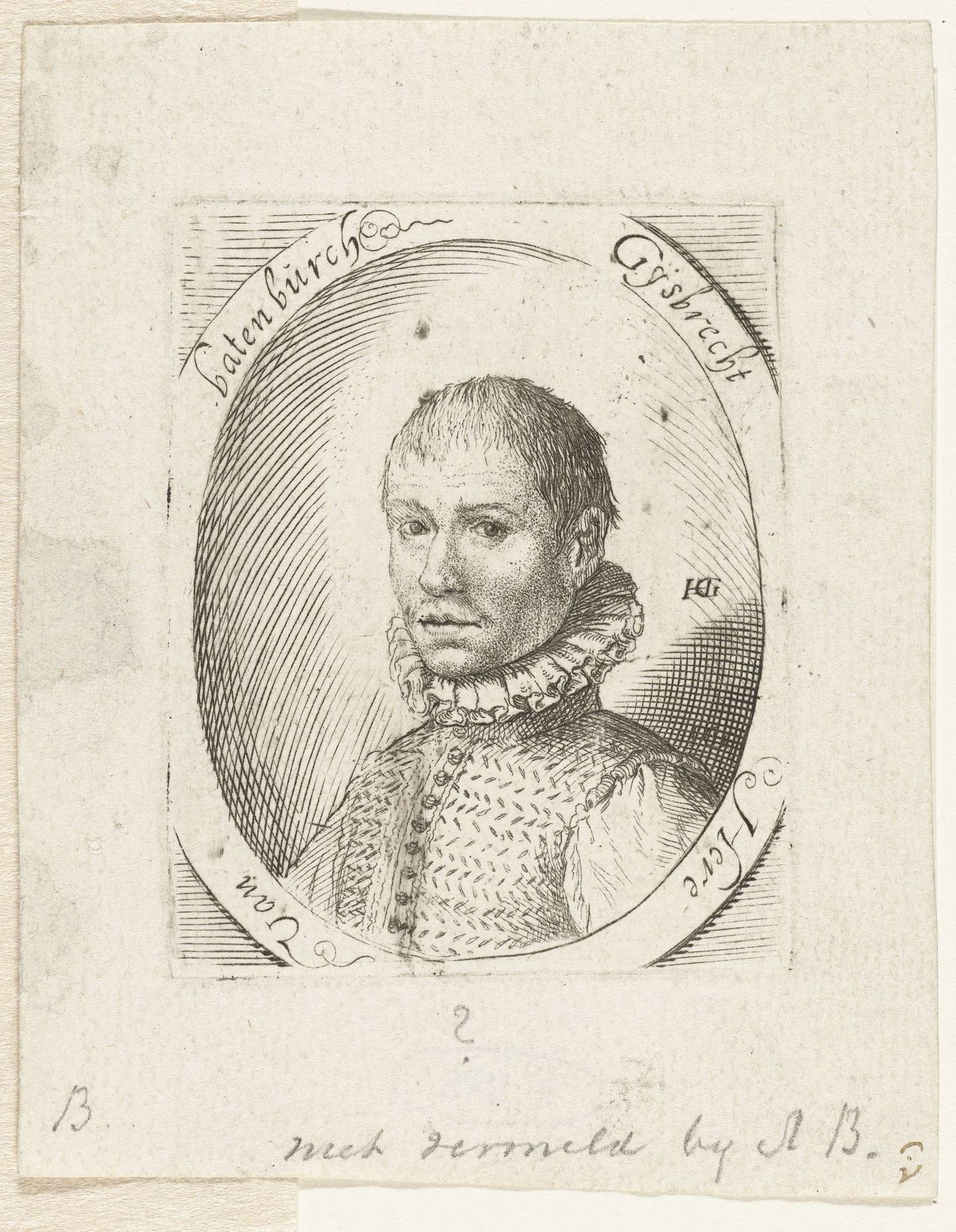 Portret van Gijsbrecht van Bronckhorst en Batenburg by Anonymous