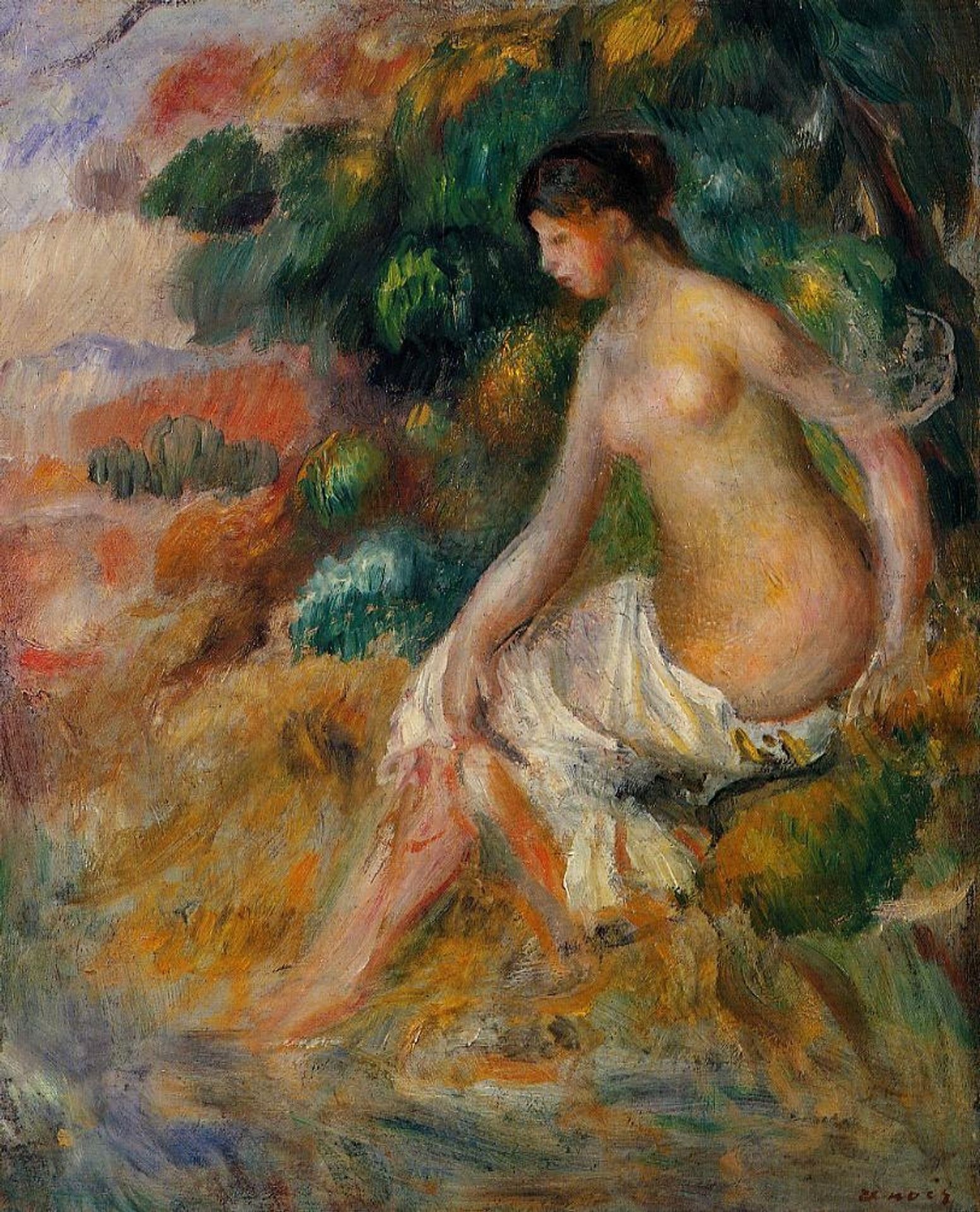 Nude in the Greenery by Pierre-Auguste Renoir