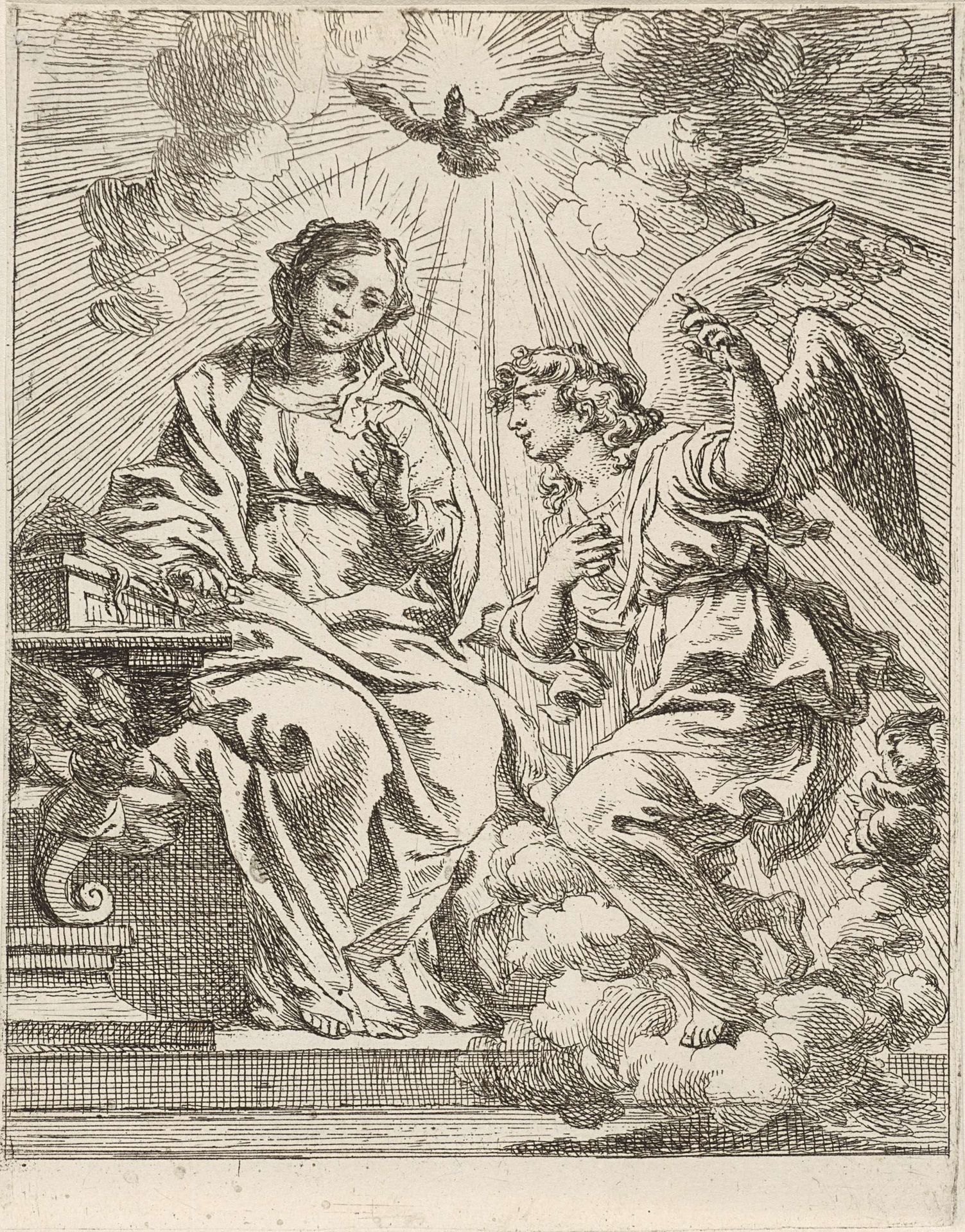Annunciatie by Cornelis Schut