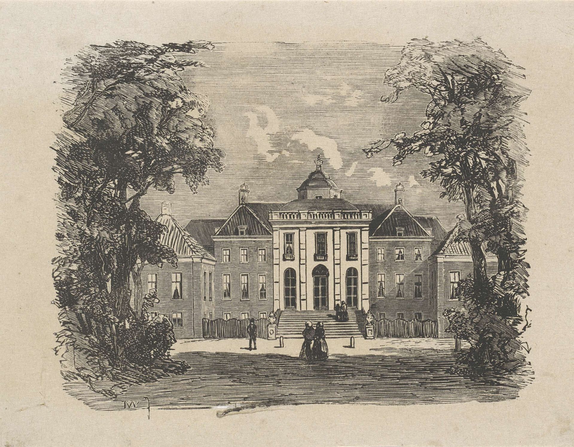 Gezicht op Huis ten Bosch by Isaac Weissenbruch
