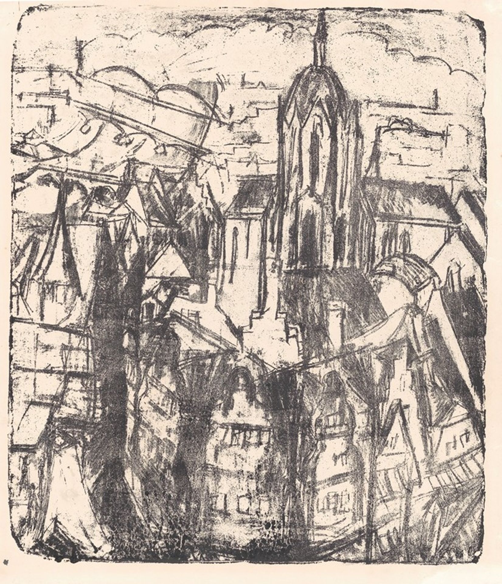 Frankfurter Dom by Ernst Ludwig Kirchner