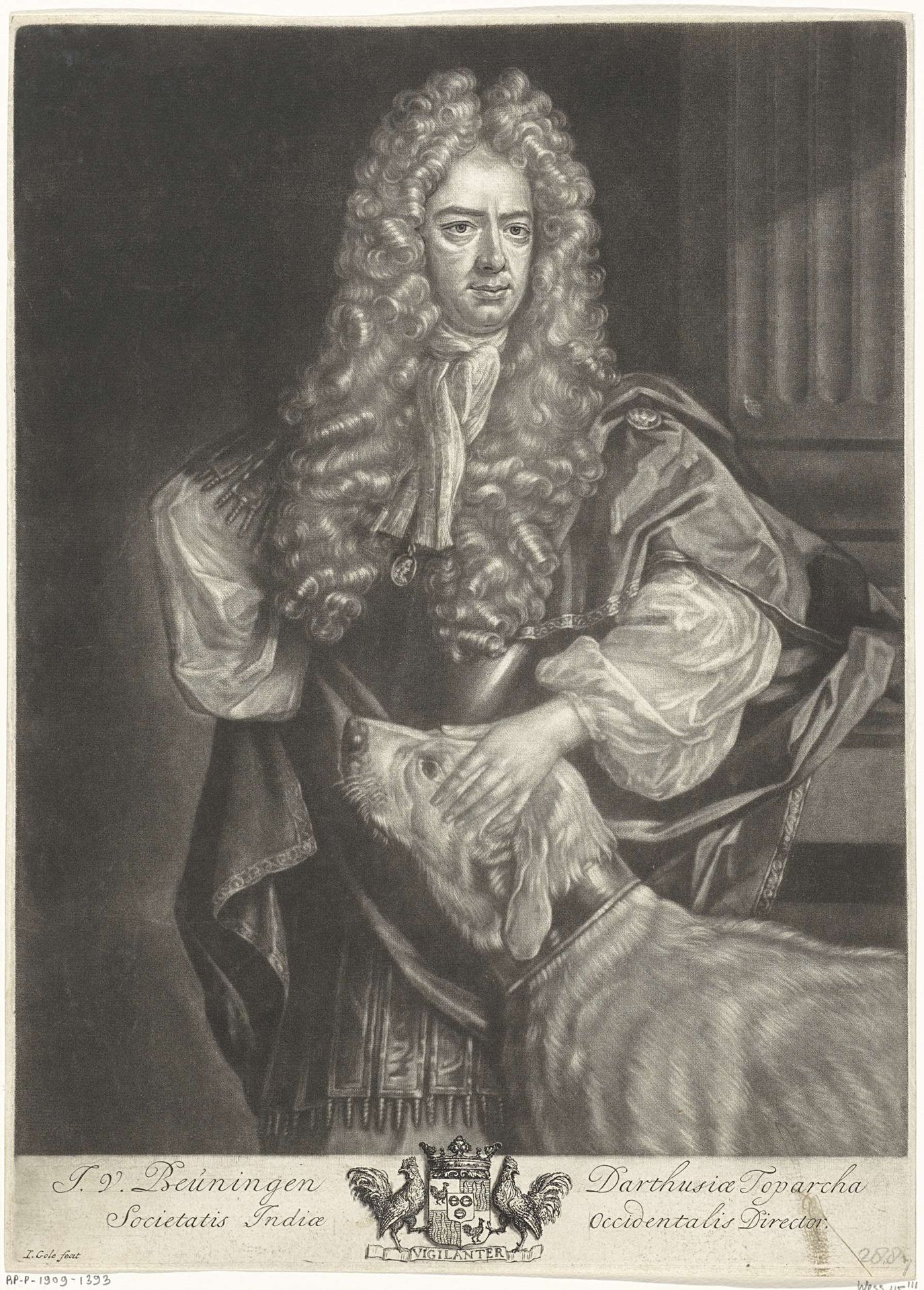 Portret van Jan van Beuningen by Jacob Gole