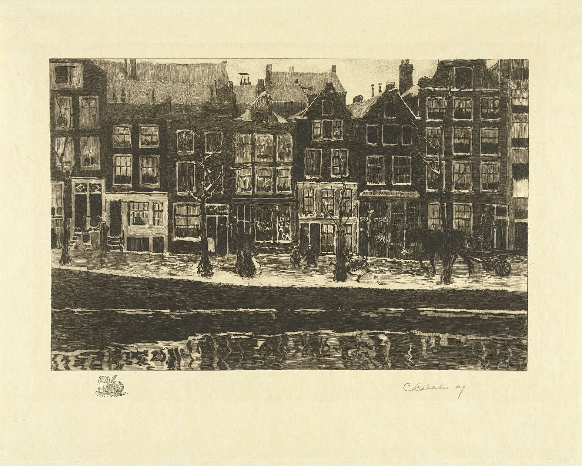 Lauriergracht by Carel Lodewijk Dake