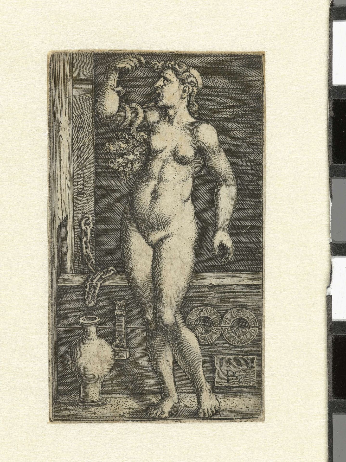Dood van Cleopatra by Sebald Beham