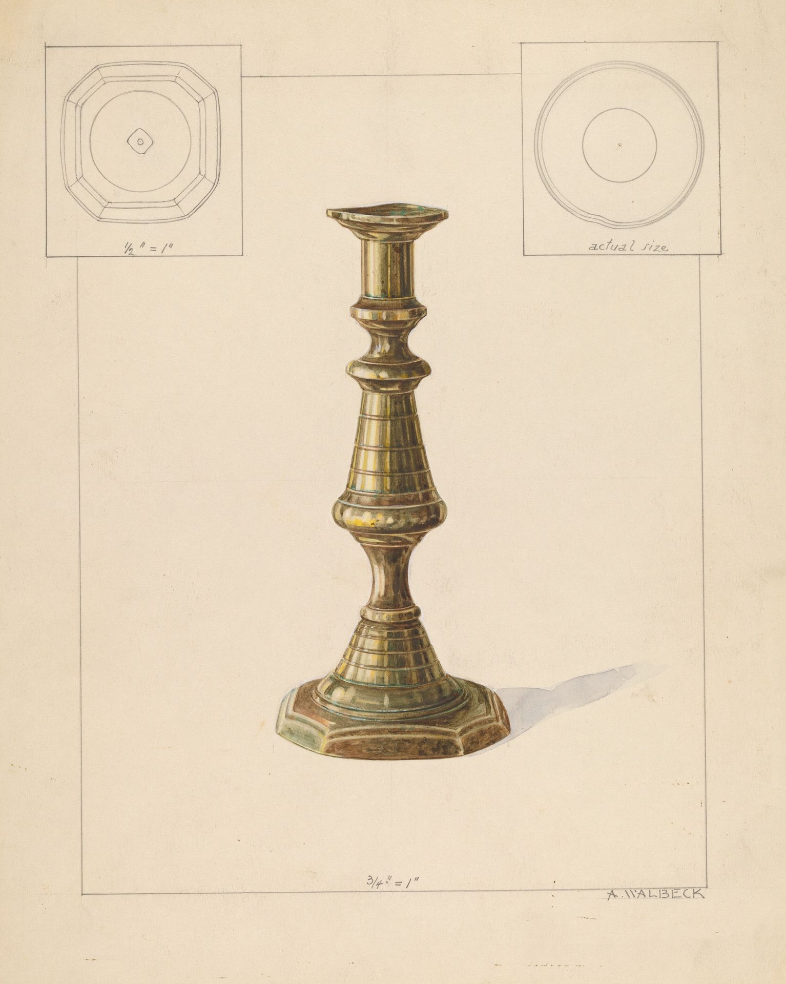 Candlestick by Alfred Walbeck