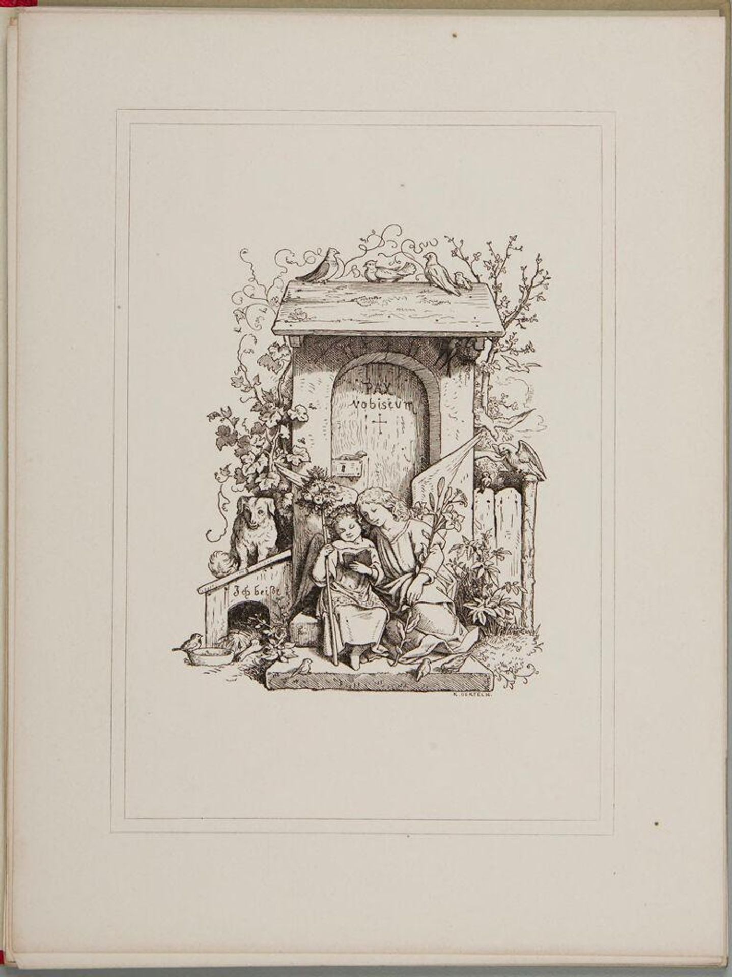 Neuer Strauss fÃ¼r's Haus by Adrian Ludwig Richter