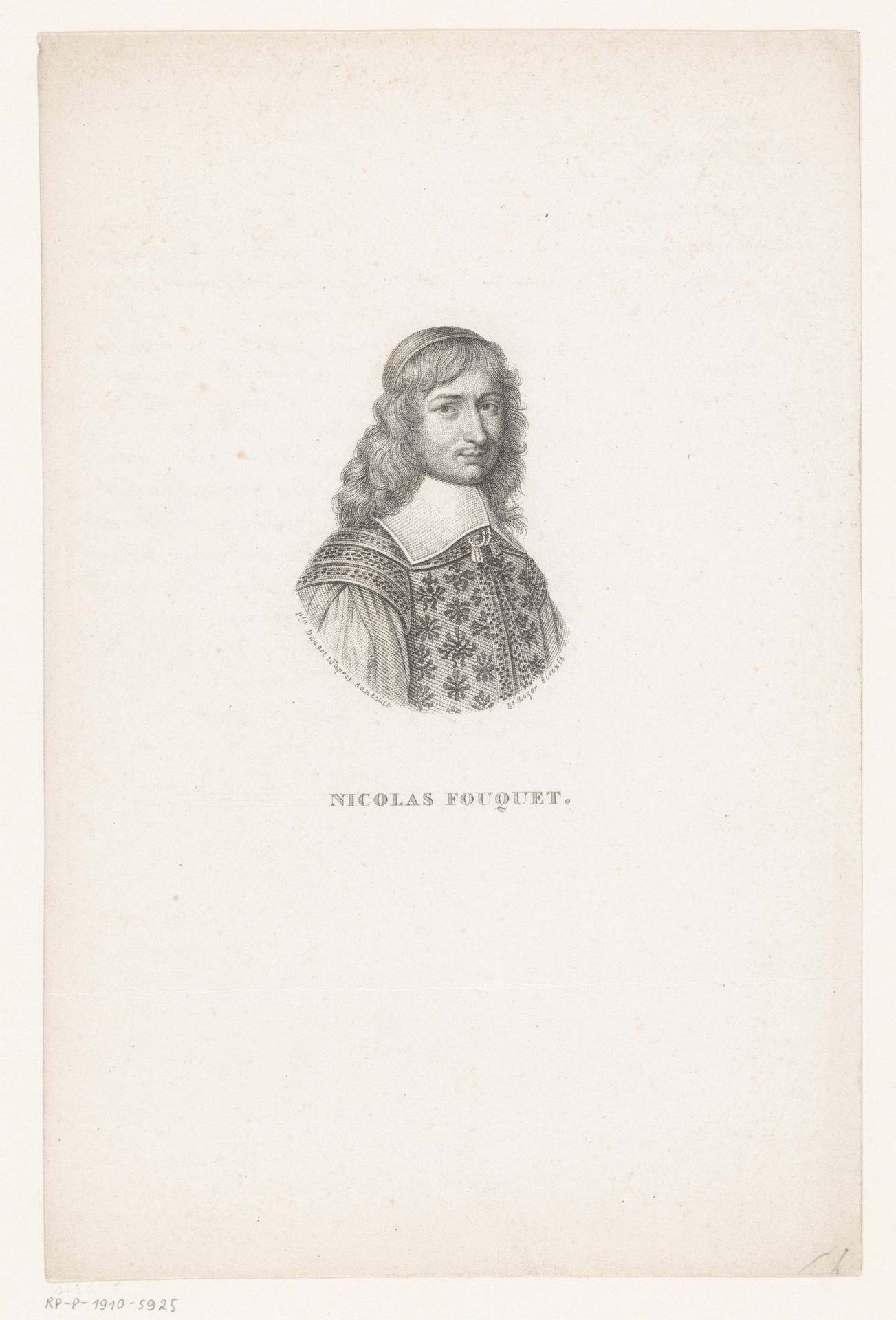 Portret van Nicolas Fouquet by Pamela Dautel