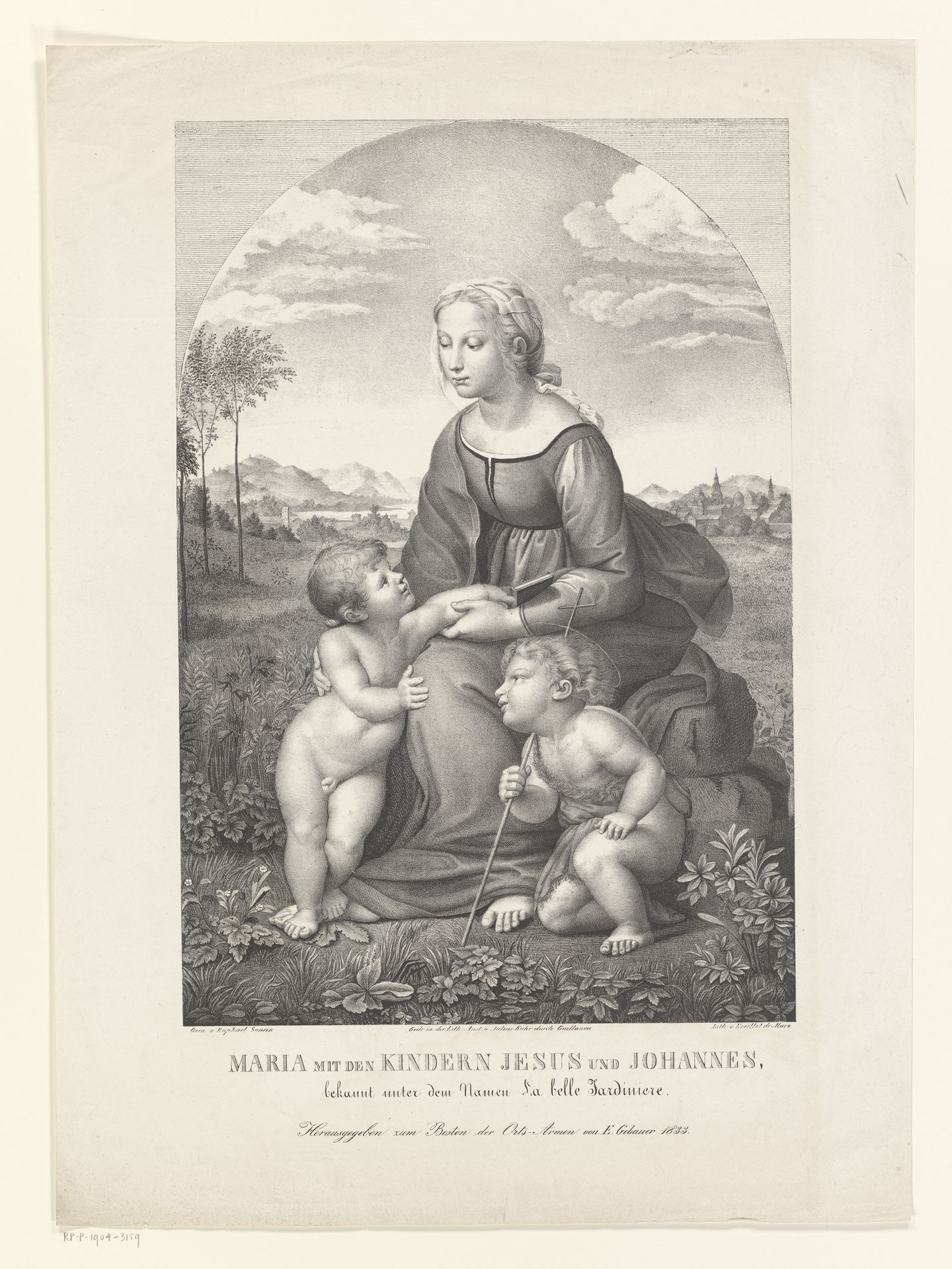 Maria met de jonge Christus en Johannes by Karl Lœillot de Mars