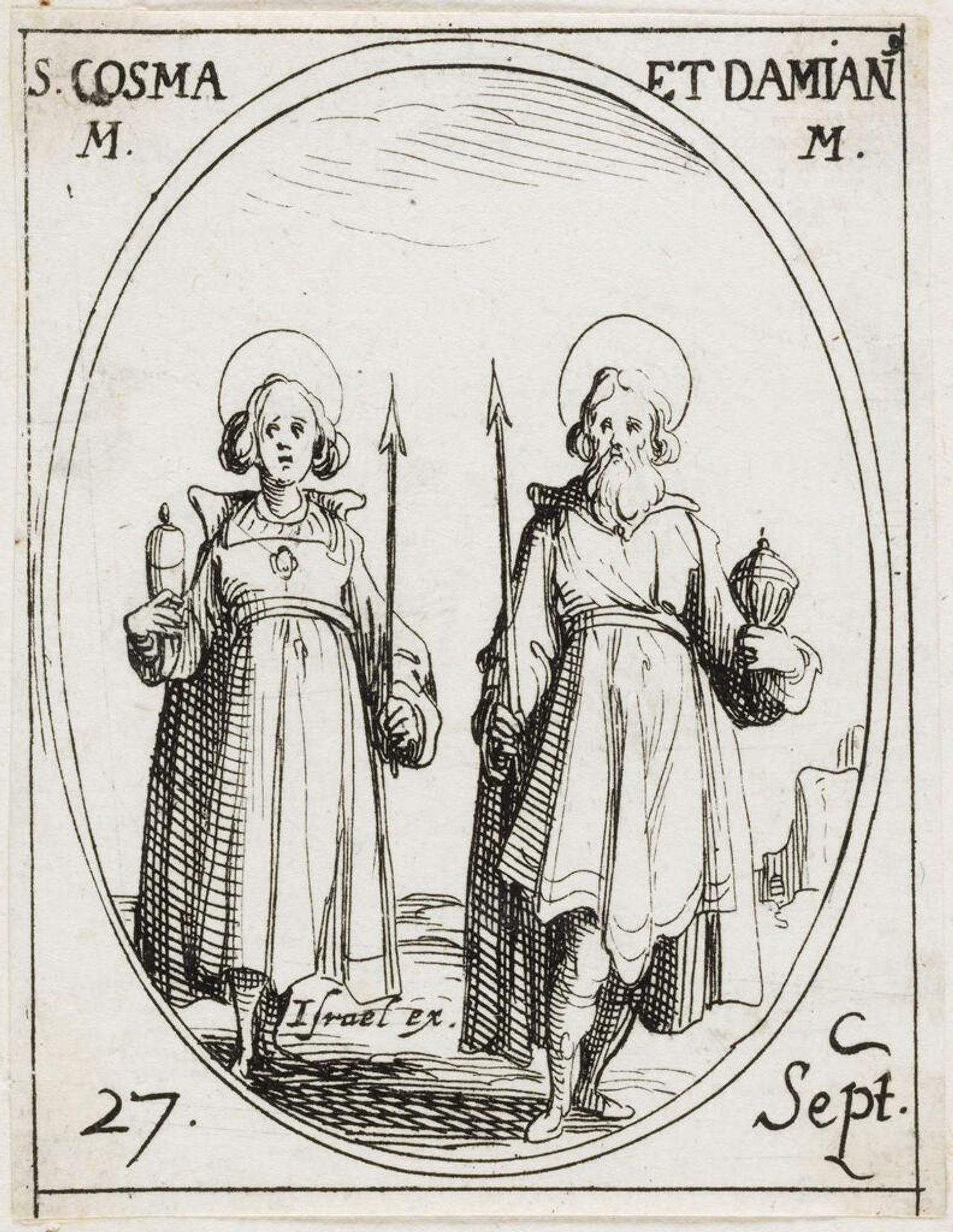 Saints Cosmas and Damian by Jacques Callot