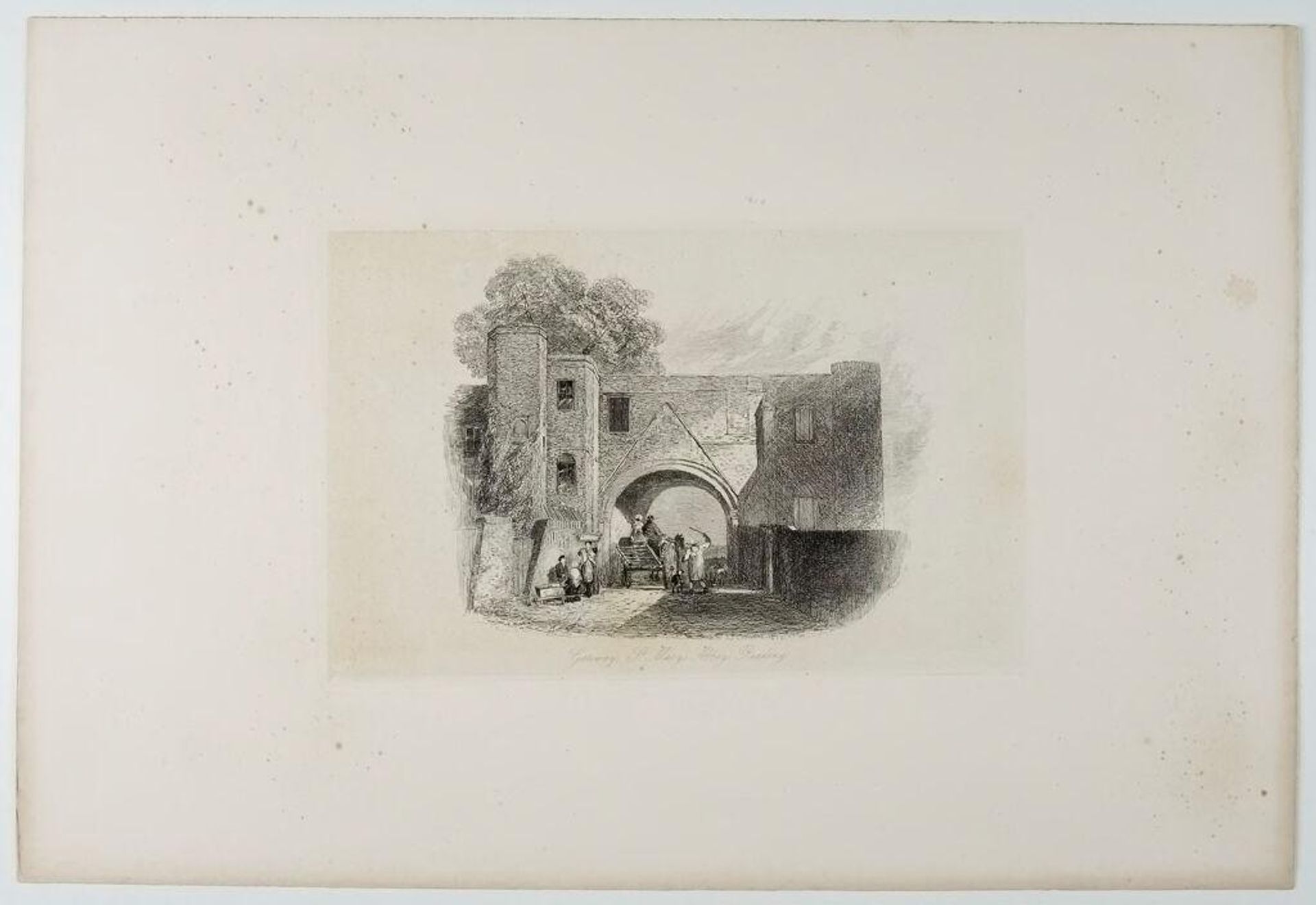 Gateway, St. Mary's Abbey, Reading by J. L. Cranstone