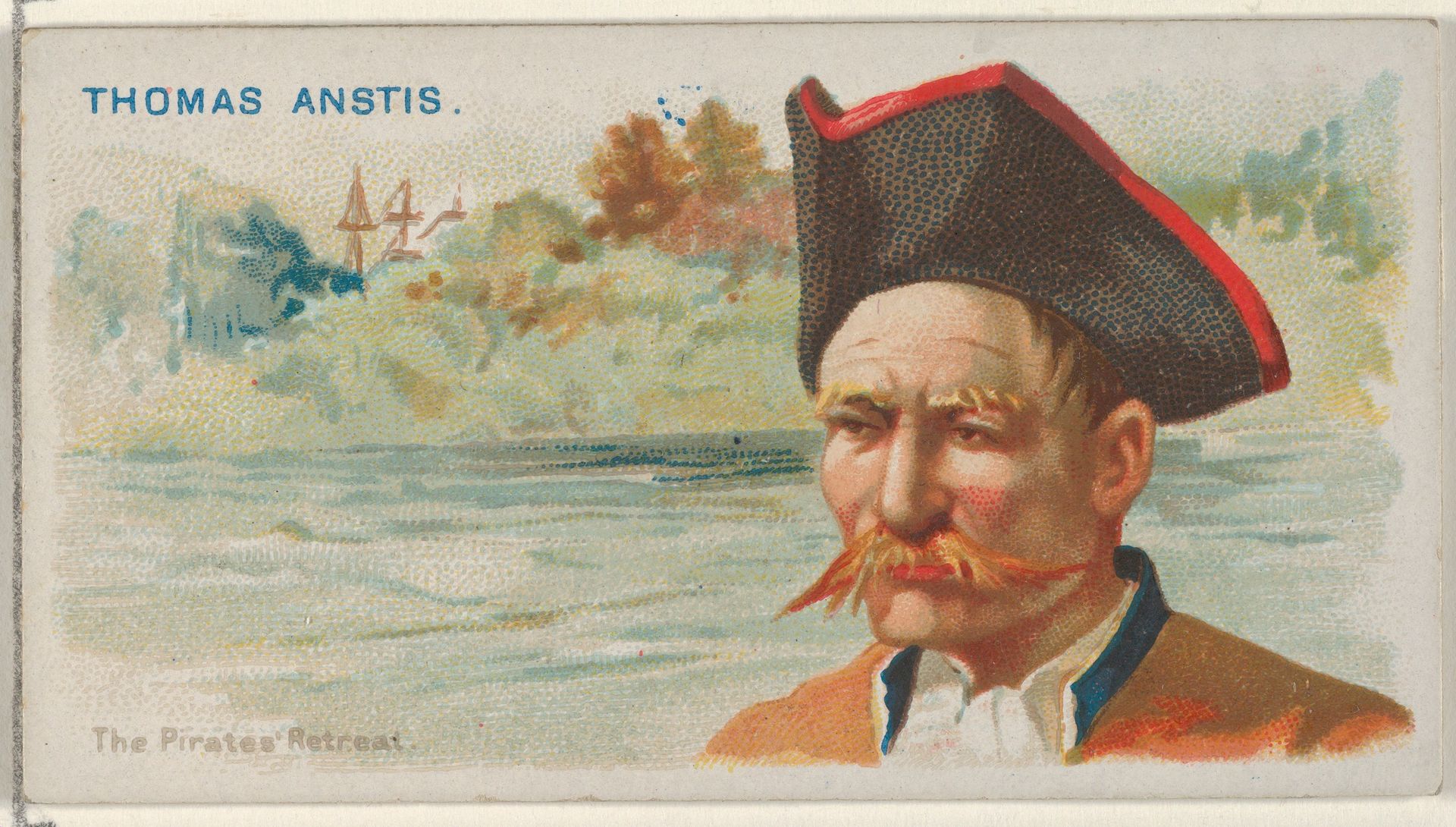 Thomas Anstis, The Pirates' Retreat, from the Pirates of the Spanish Main series (N19) for Allen & Ginter Cigarettes by Allen & Ginter