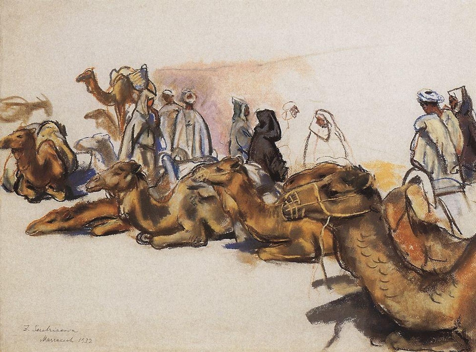 Camels by Zinaida Serebriakova