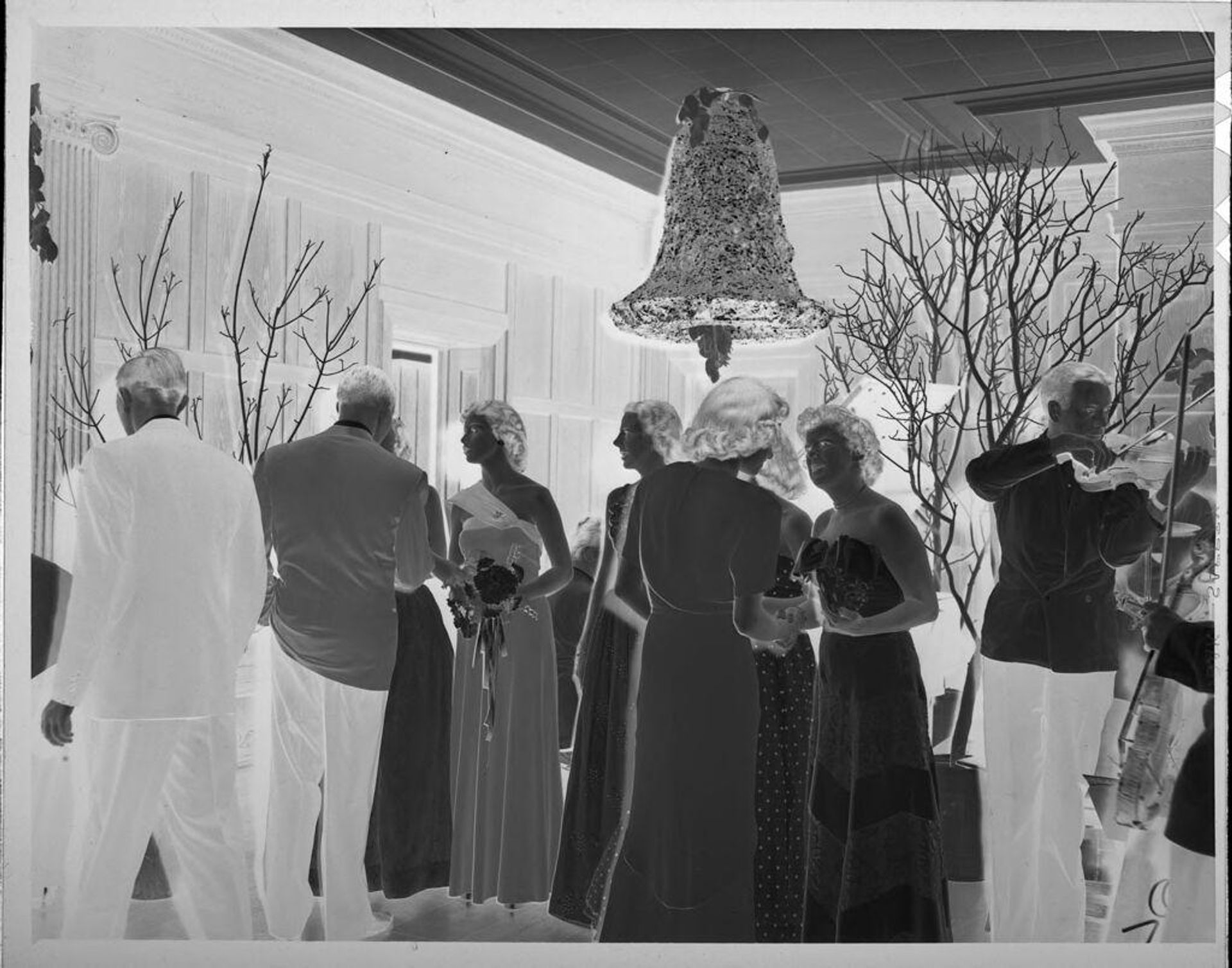 Untitled (guests at fancy party) by Lucian and Mary Brown