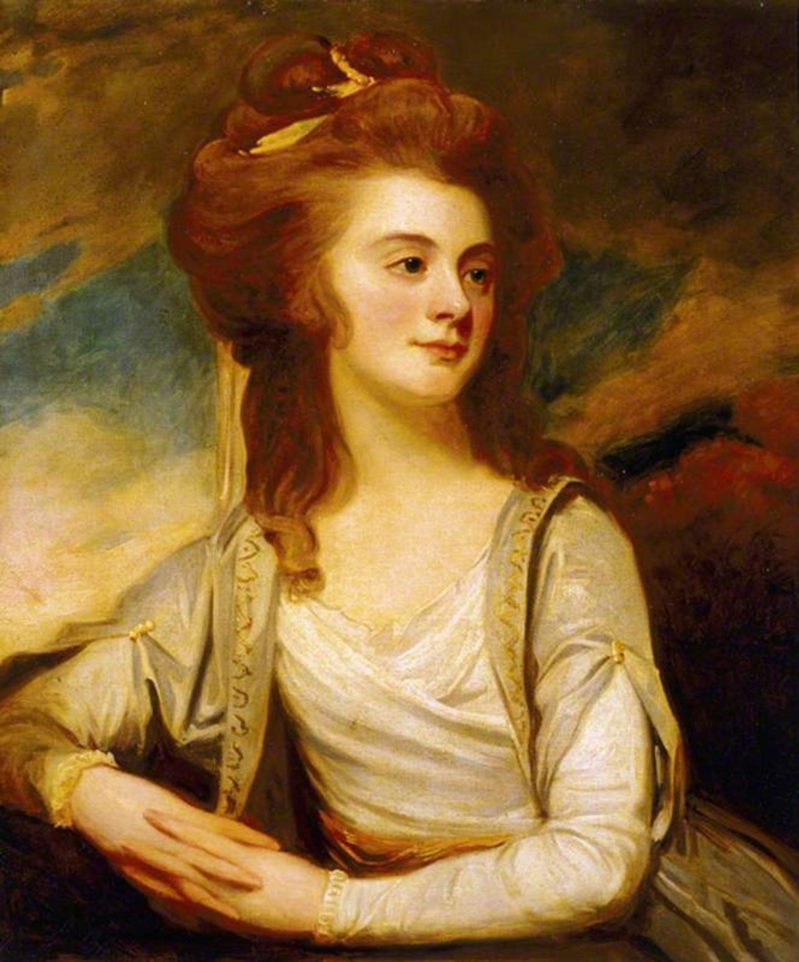 Jemima Yorke (1763–1804), Mrs Reginald Pole-Carew by George Romney