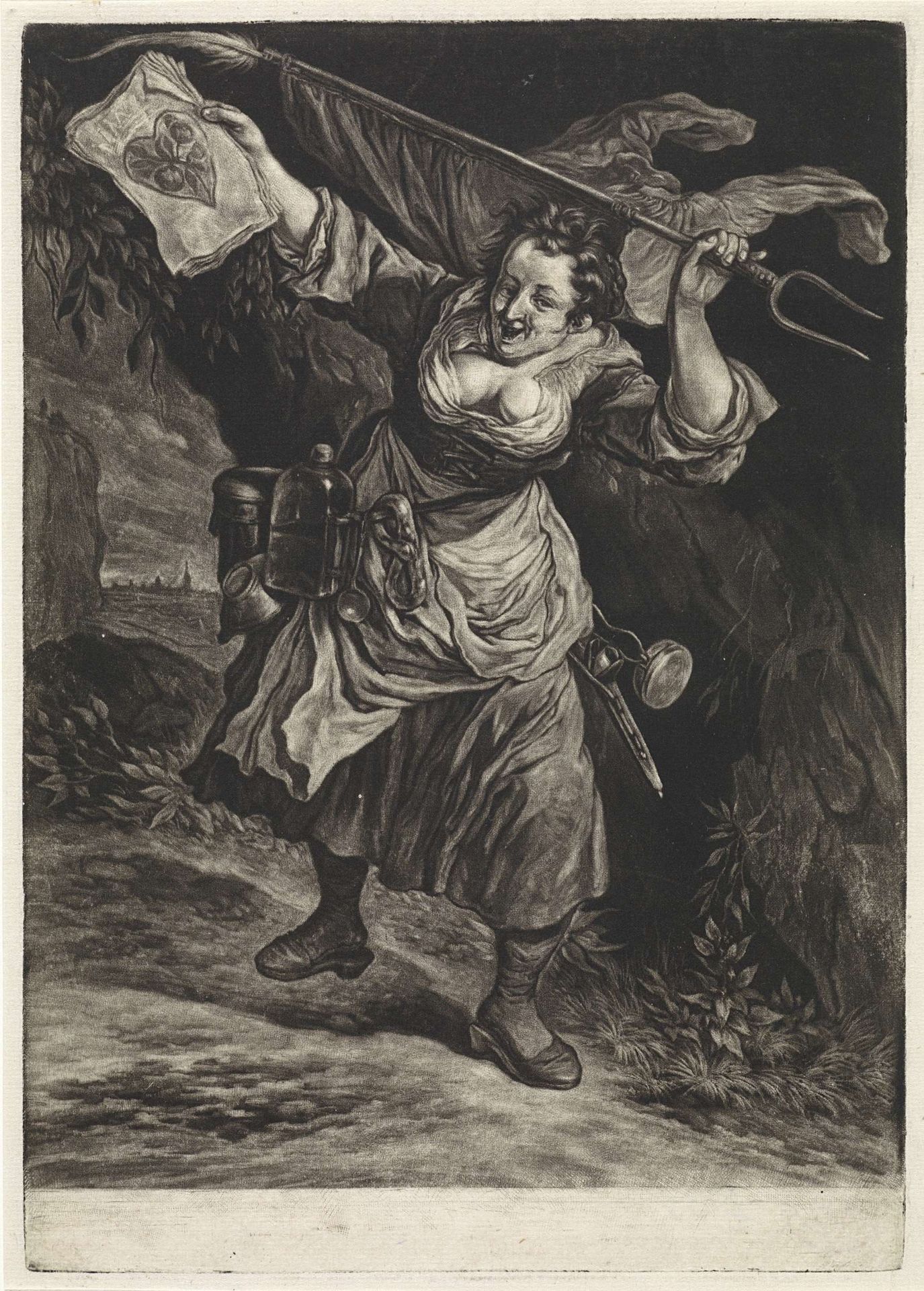 De Orangiste, 1695 by Cornelis Dusart