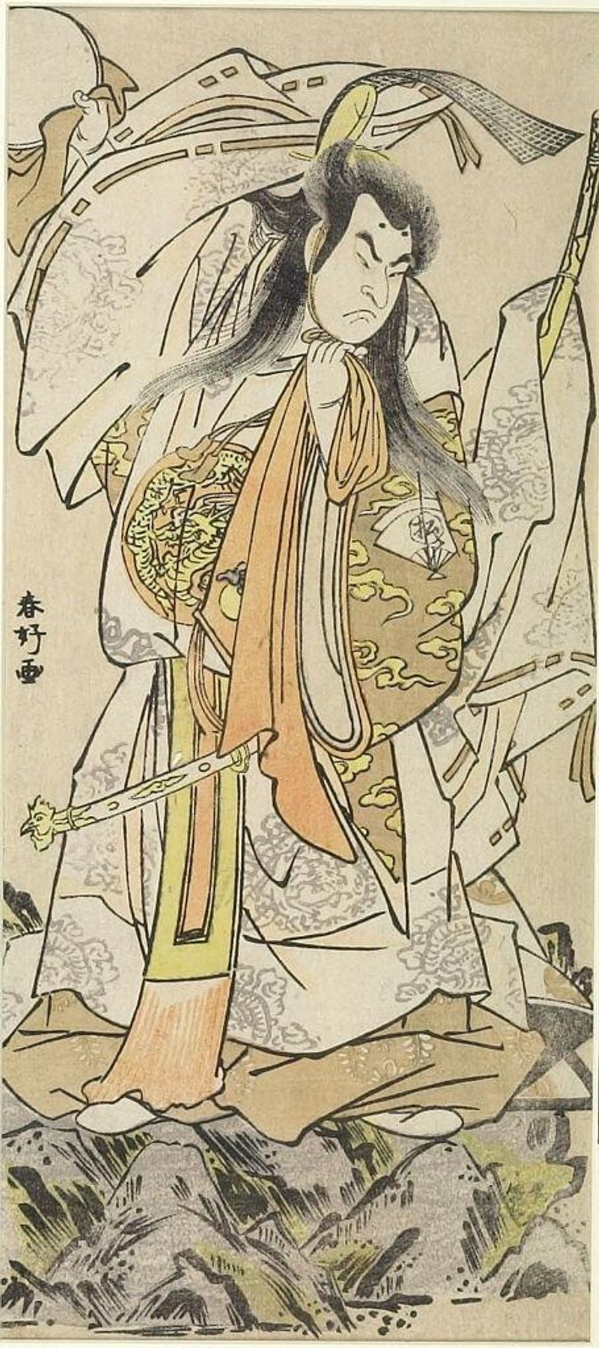 Actor Onoe Matsusuke as Tenjin Sugawara Michizane by Katsukawa ShunkÅ
