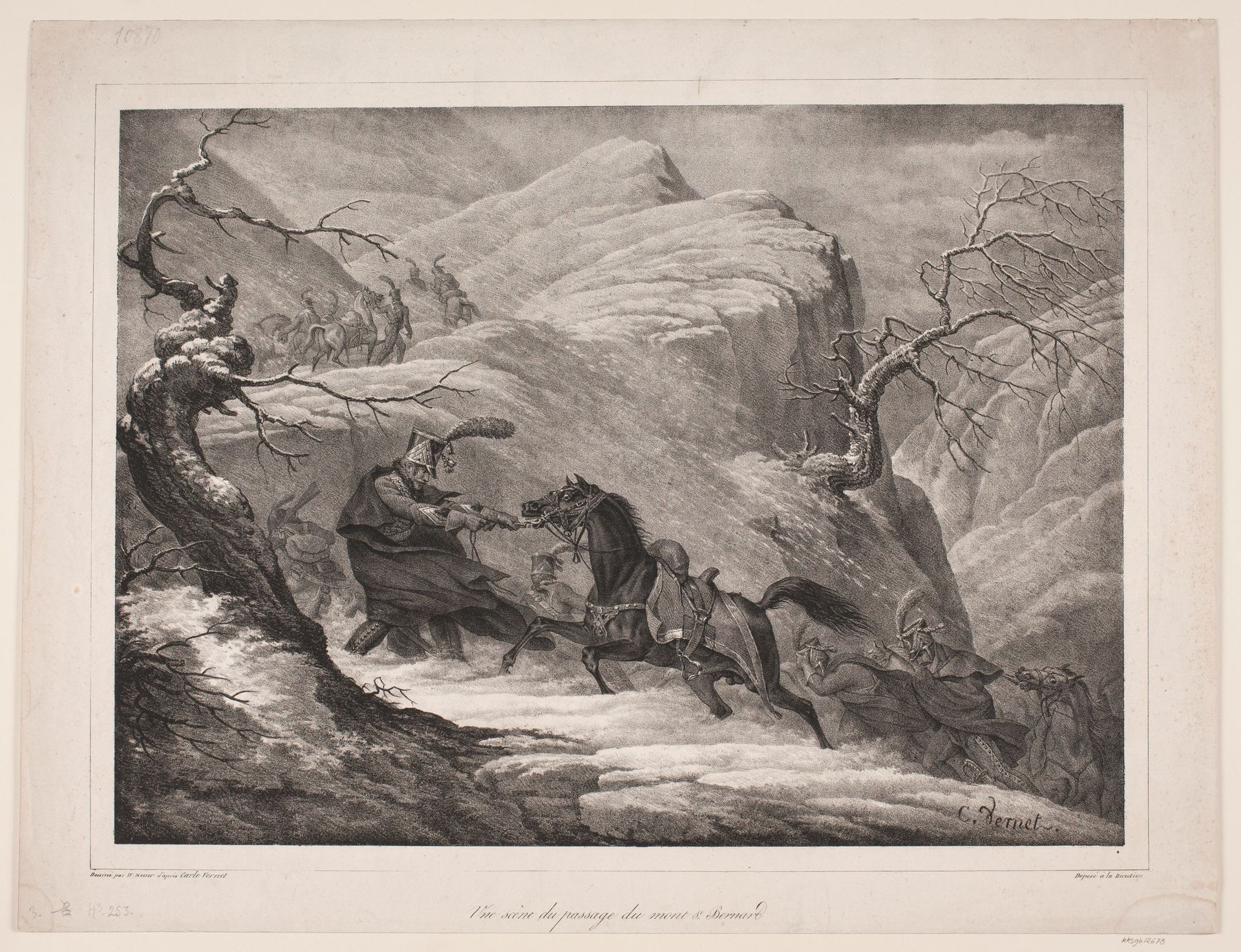 Une scène du passage du mont St. Bernard by WIlhelm Heuer